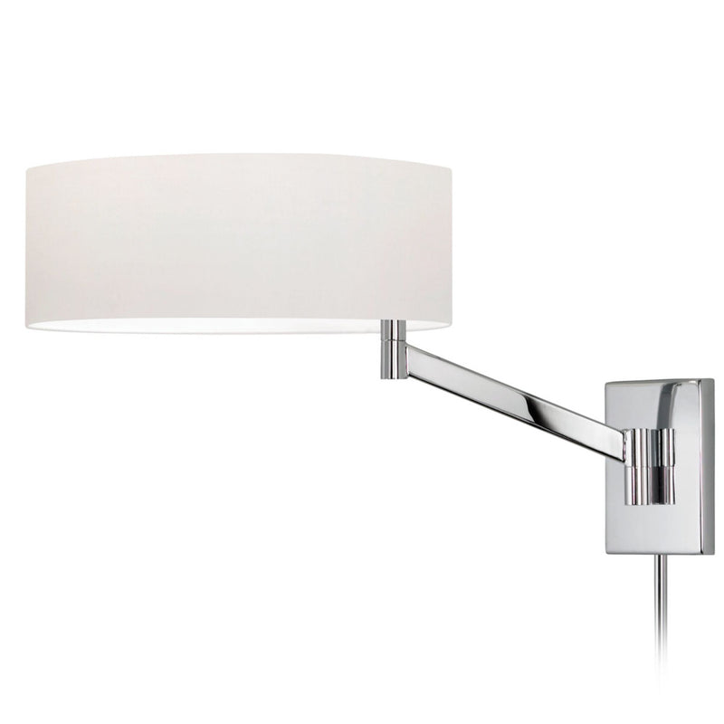 chrome swing arm sconce