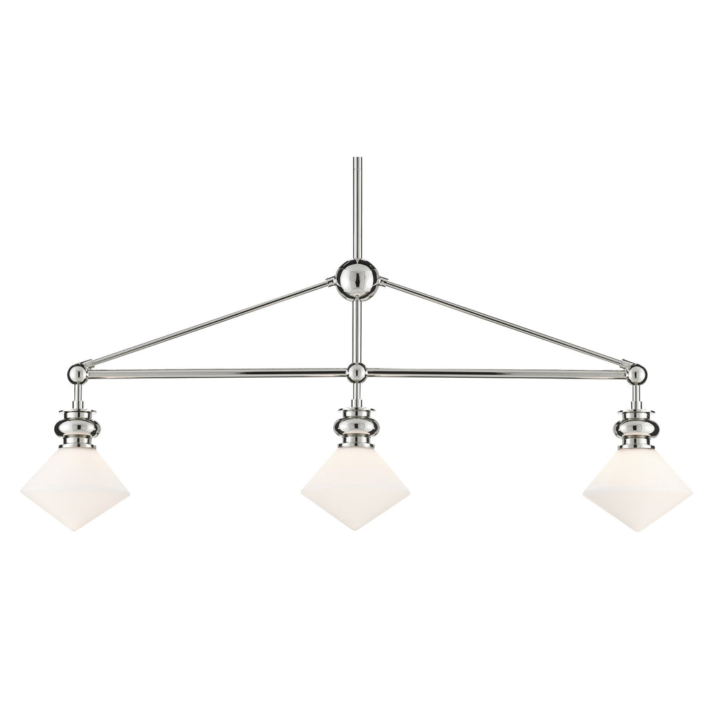 white company chandelier