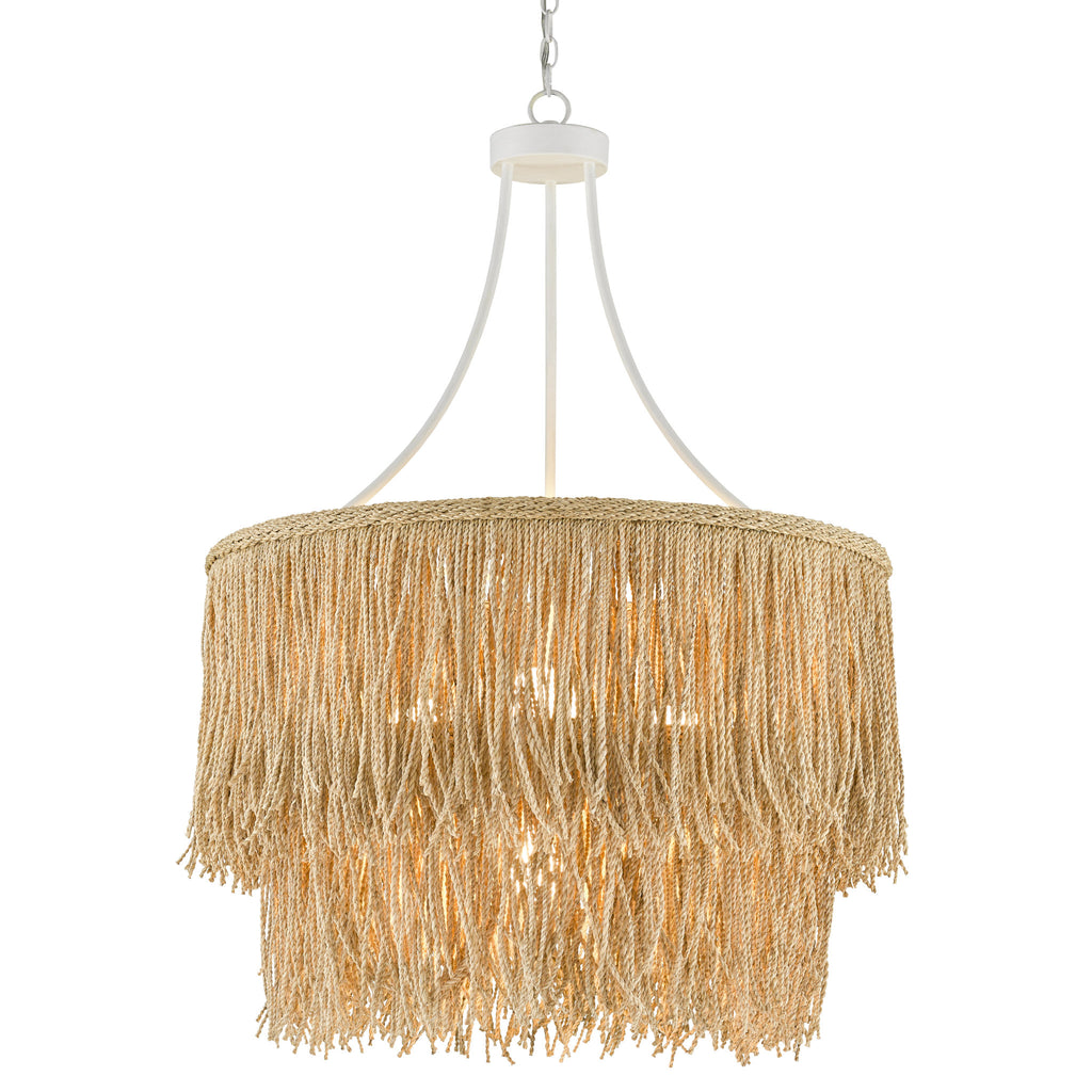 white company chandelier