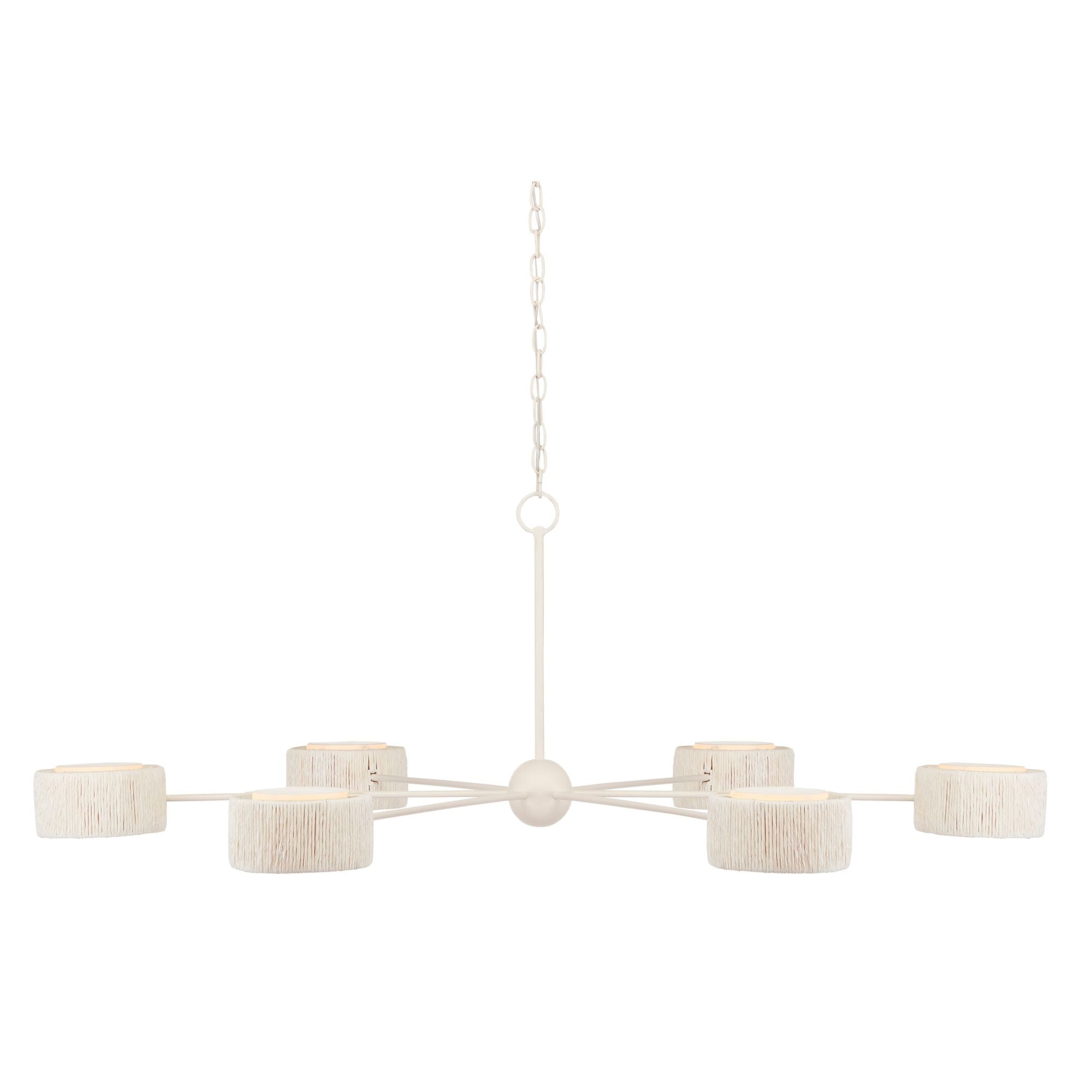 Currey and Company Hadley Semi Flush Chandelier White Gesso – CLAYTON GRAY  HOME