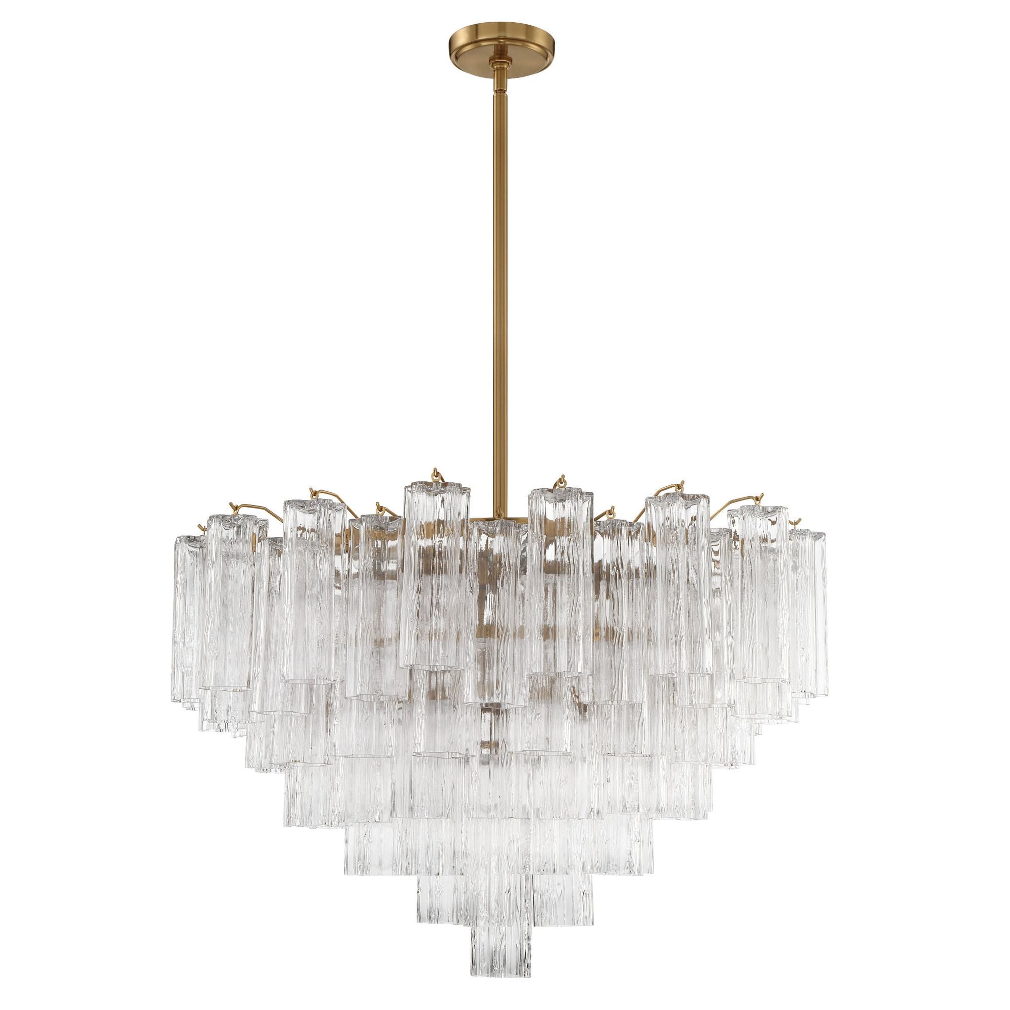Traditional Crystal 31W 12-Light Polished Brass Chandelier - #94C12
