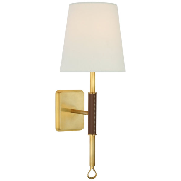 Amber Lewis Griffin Large Floor Lamp in Hand-Rubbed Antique Brass