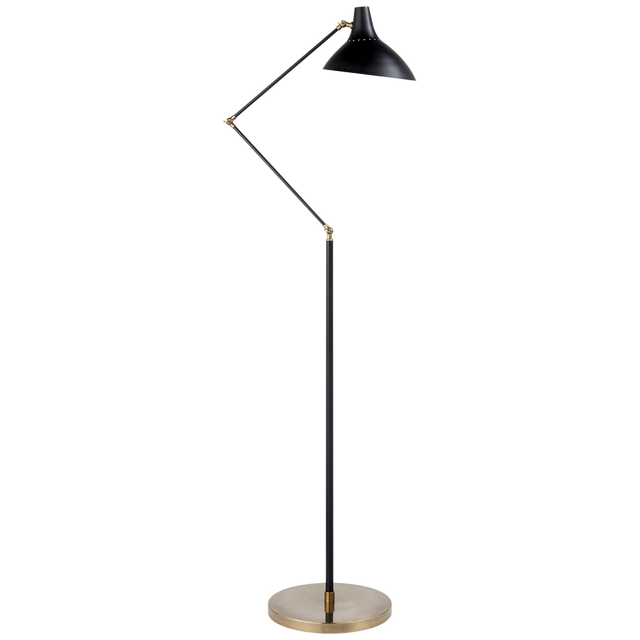 AERIN Austen Large Dual Function Floor Lamp in Black