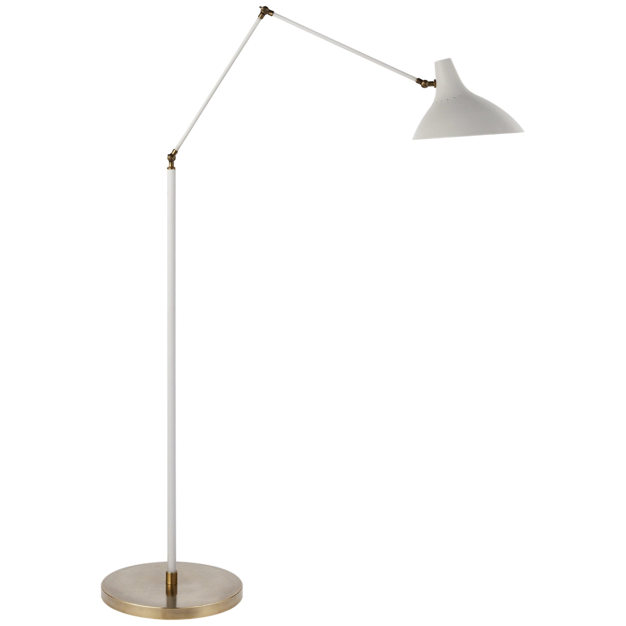 AERIN Austen Large Dual Function Floor Lamp in White