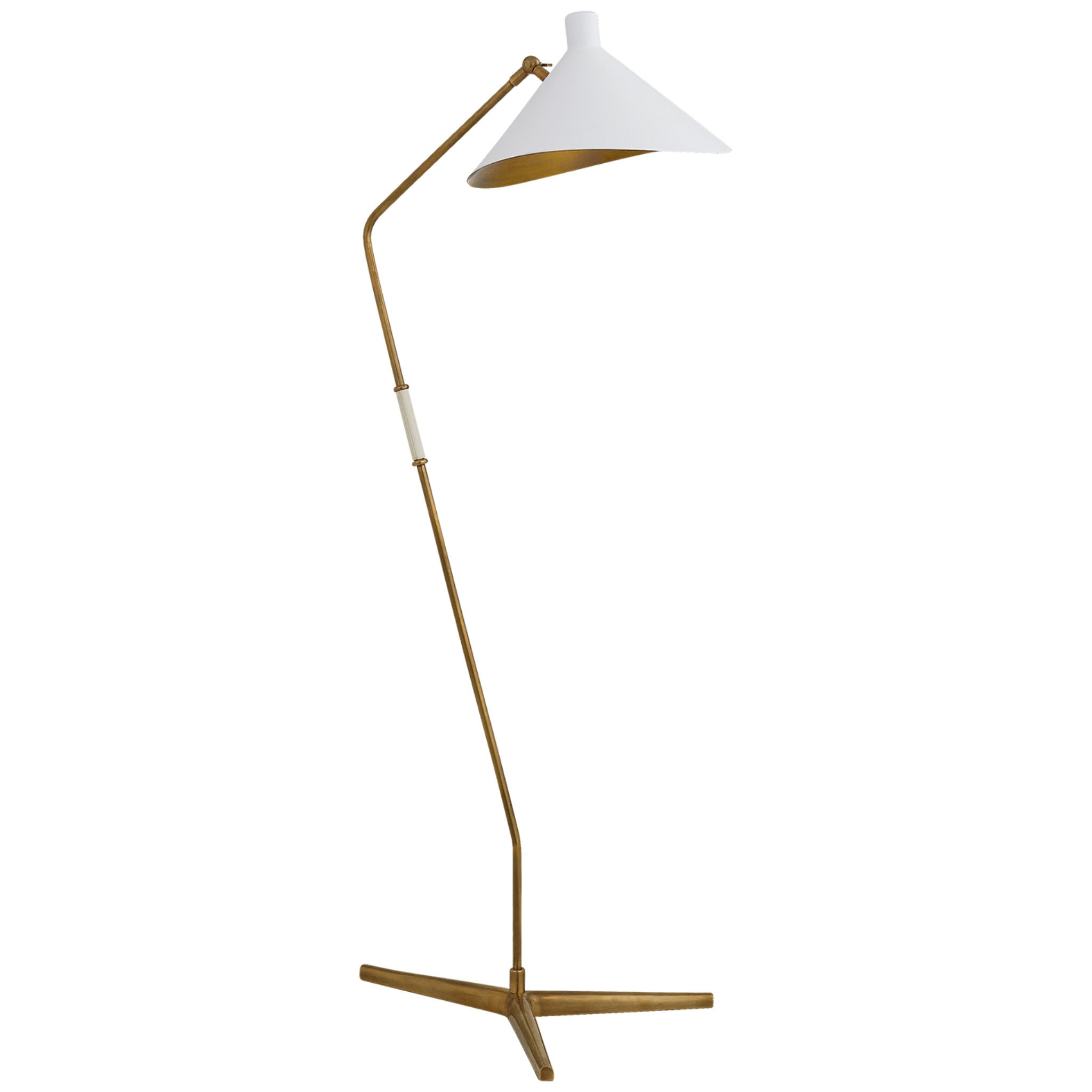 AERIN Austen Large Dual Function Floor Lamp in White