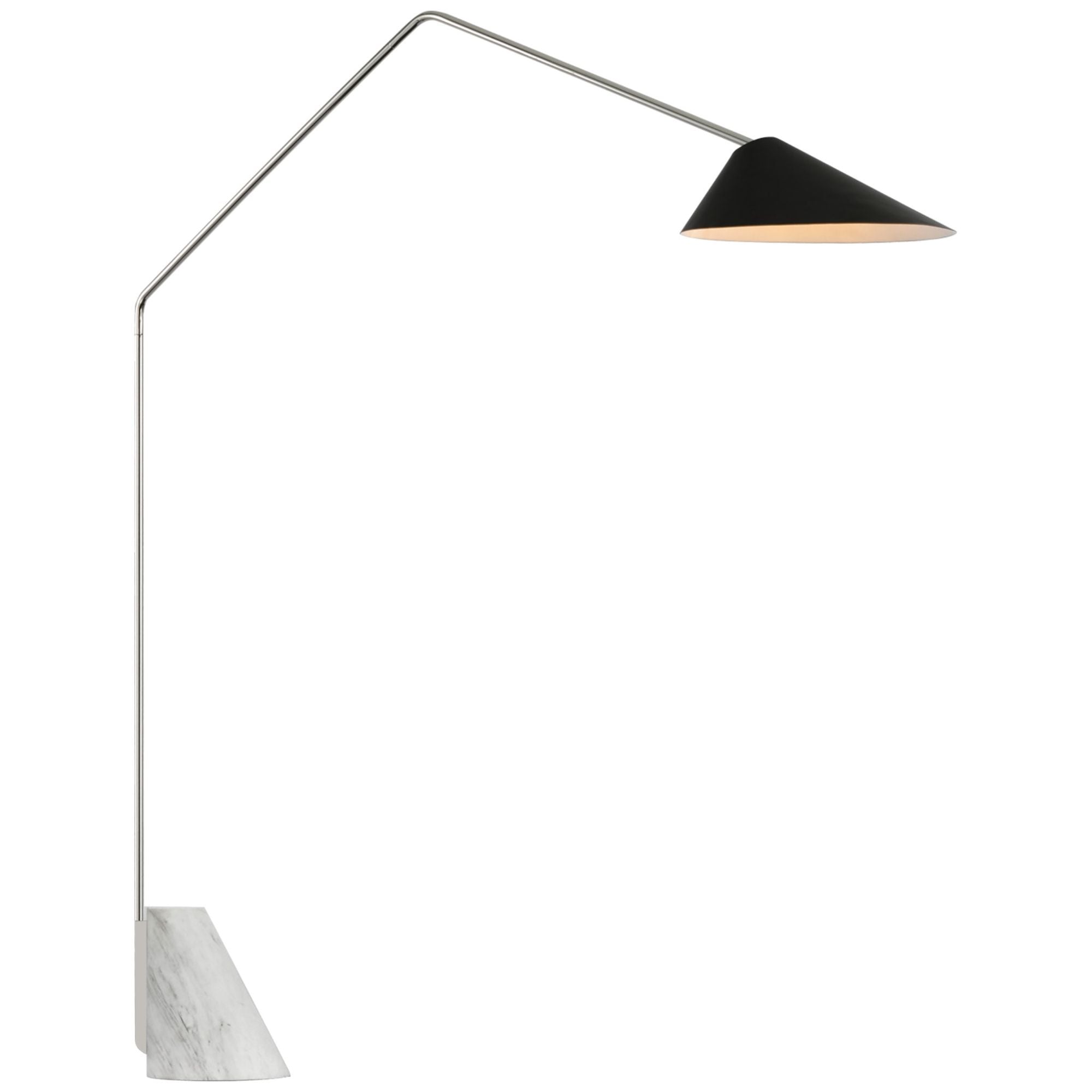 AERIN Austen Large Dual Function Floor Lamp in Black