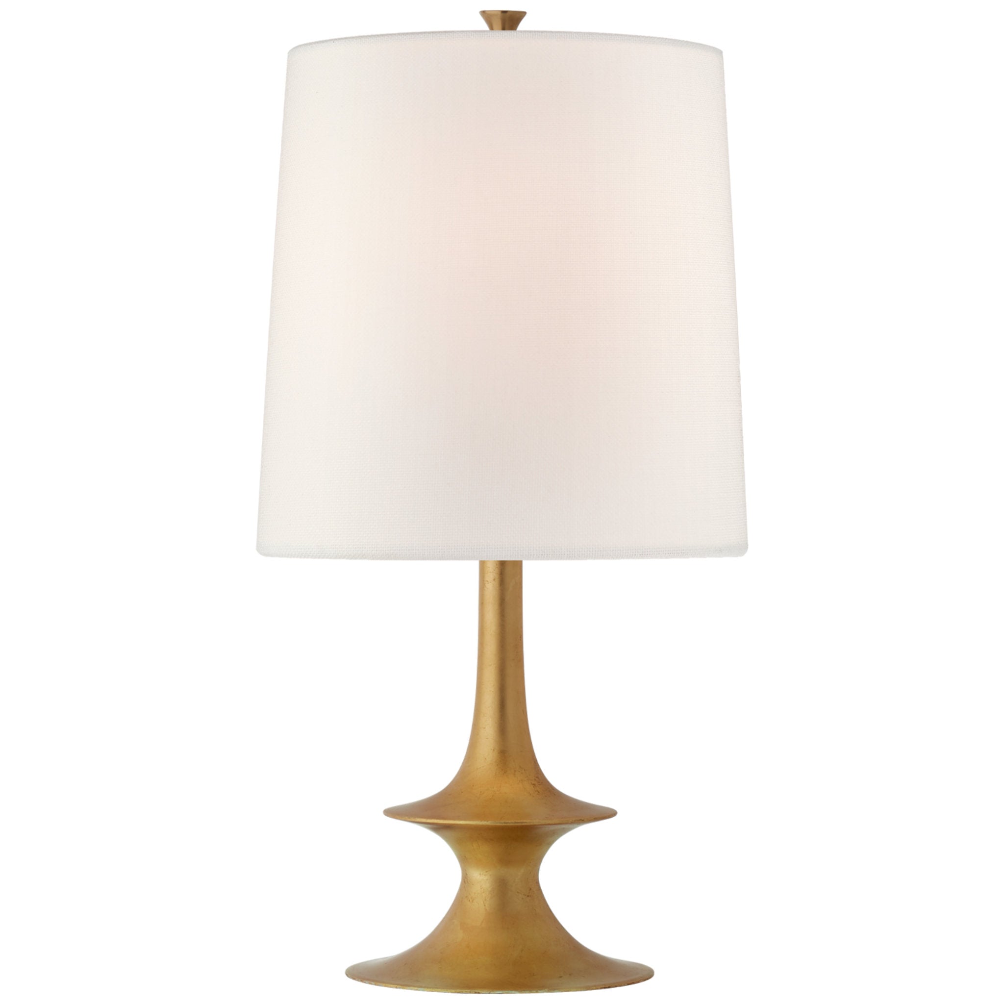 AERIN Warren Mini Table Lamp in Gild with Linen Shade