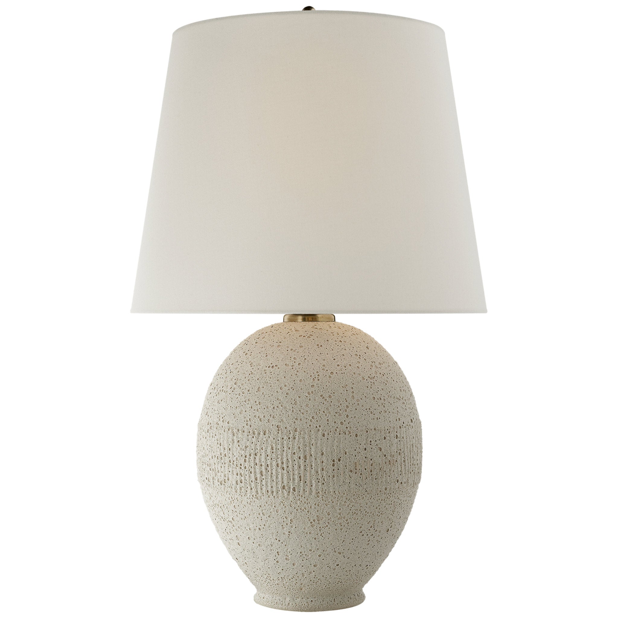 AERIN Culloden Table Lamp in Volcanic Ivory with Linen Shade