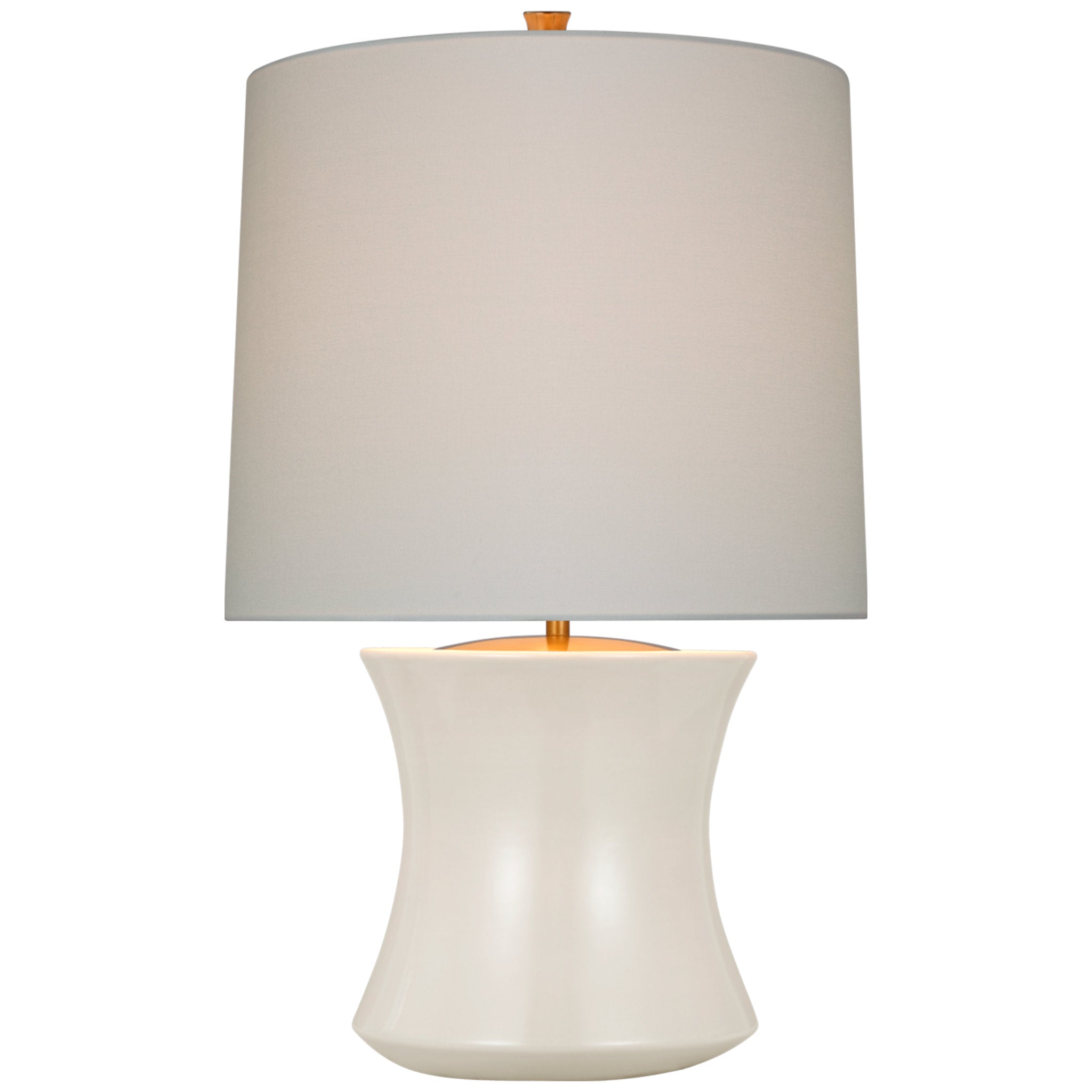 AERIN Culloden Table Lamp in Volcanic Ivory with Linen Shade