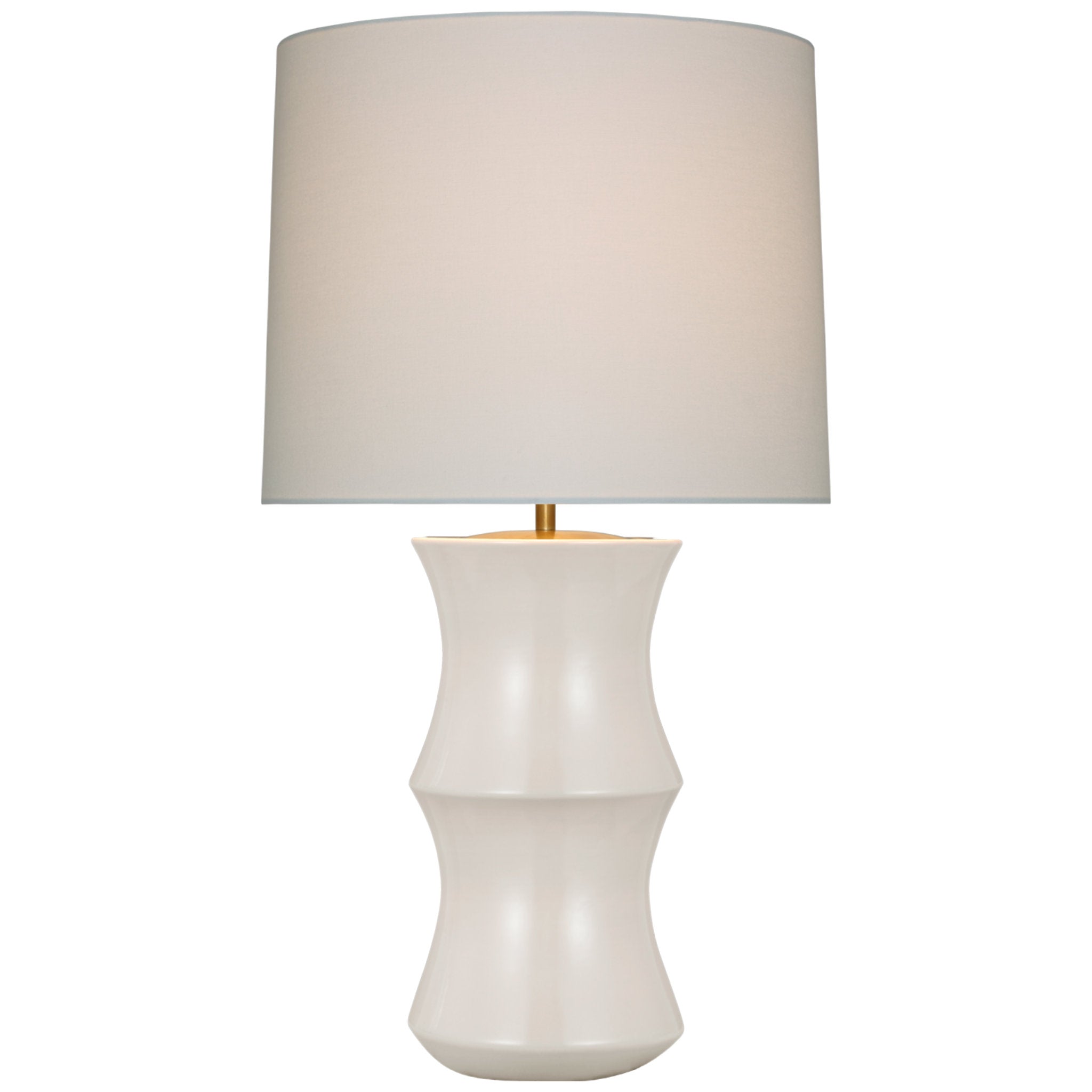 AERIN Culloden Table Lamp in Volcanic Ivory with Linen Shade