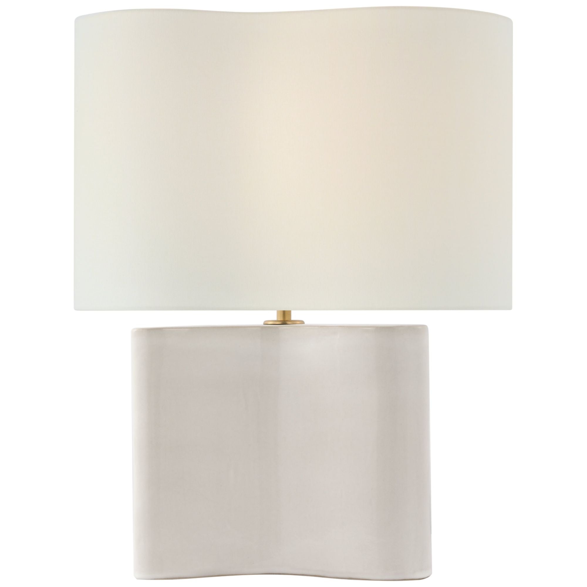 AERIN Culloden Table Lamp in Volcanic Ivory with Linen Shade