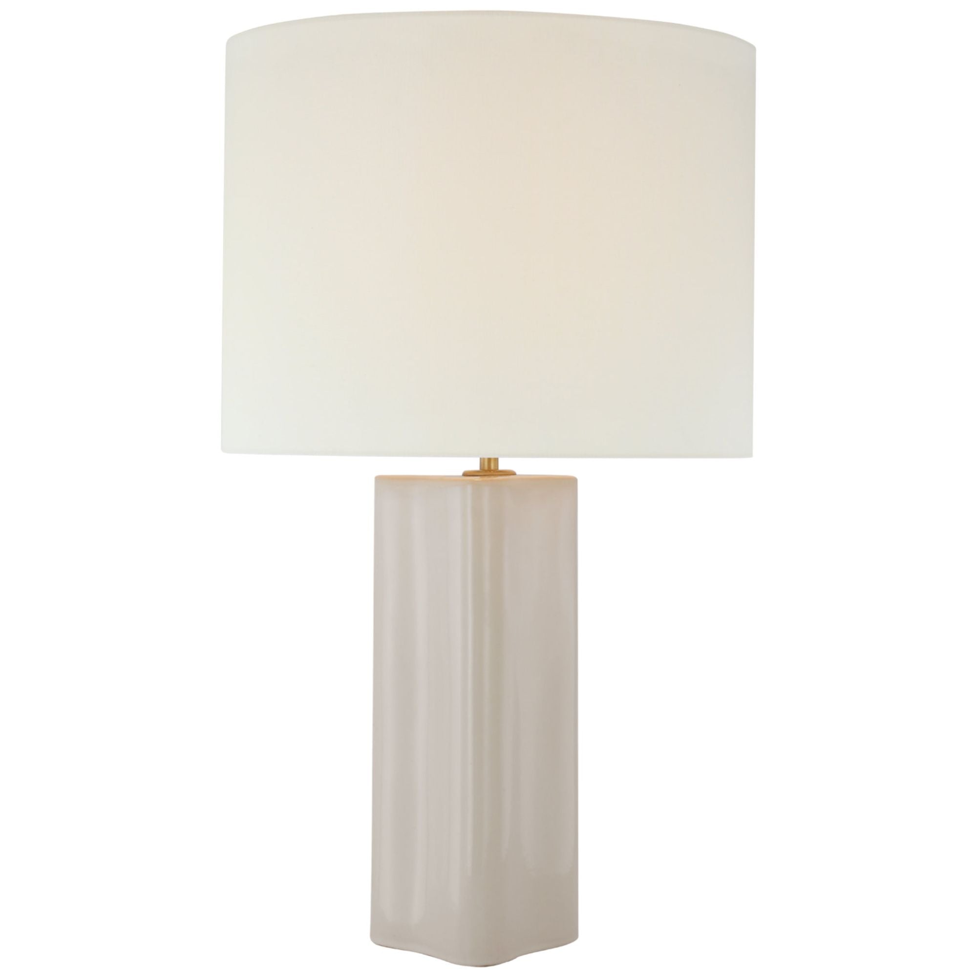 AERIN Lineham Table Lamp in Alabaster with Linen Shade