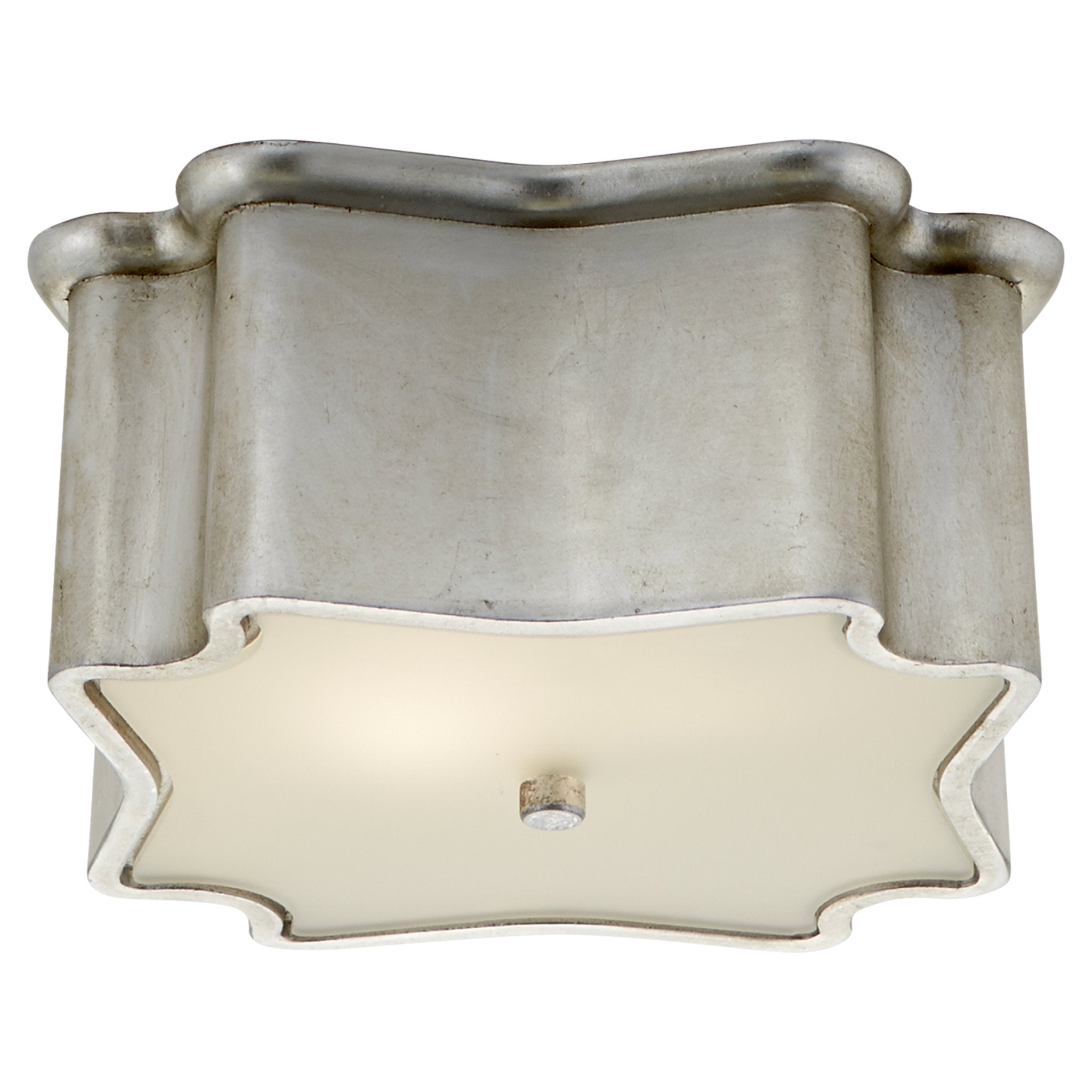 AERIN Bolsena Clover Flush Mount in Burnished Silver Leaf