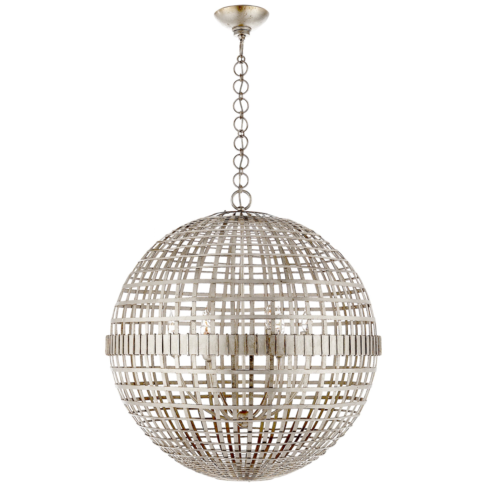 AERIN Mill Large Globe Lantern in Gild