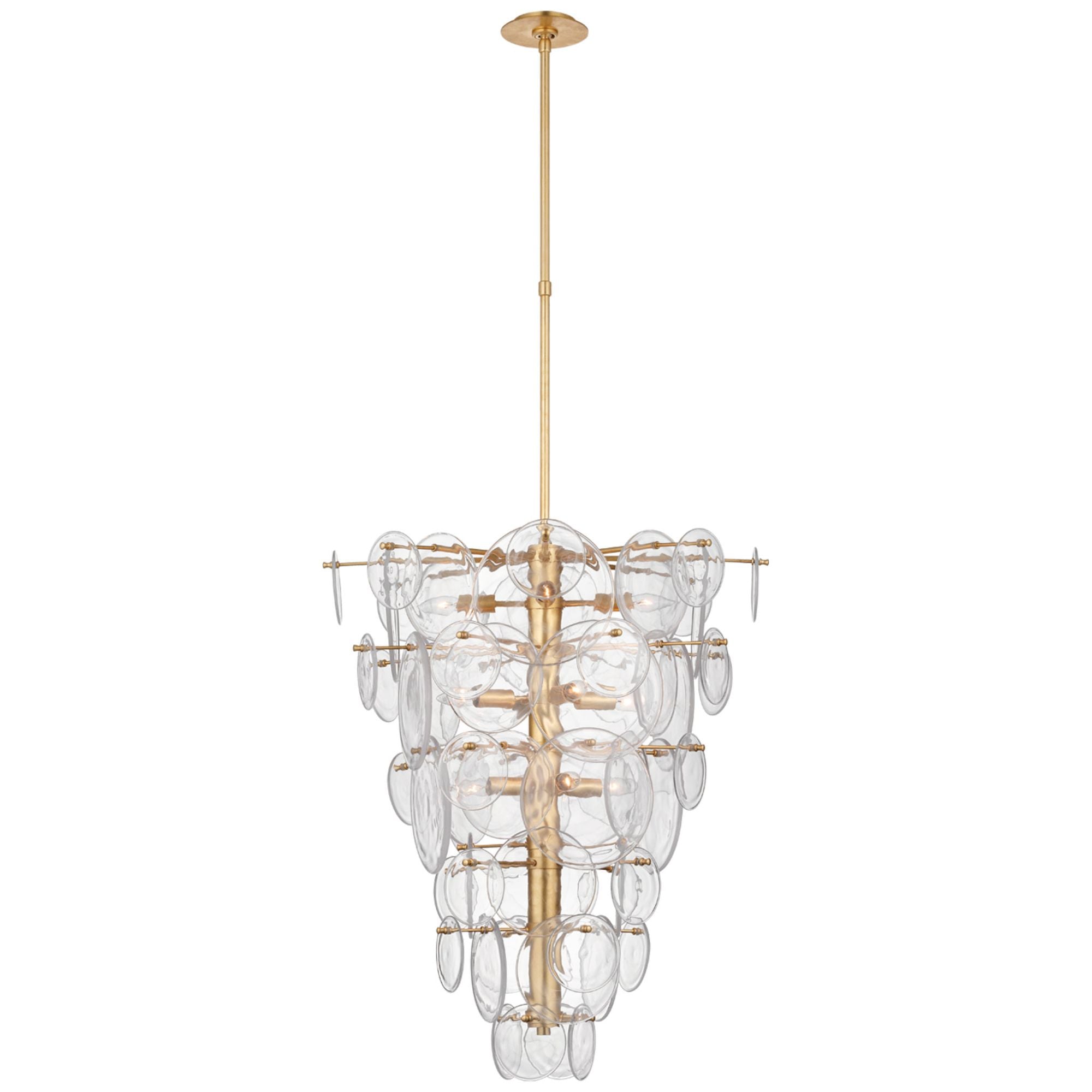 AERIN Liscia Medium Chandelier in Gild with Crystal