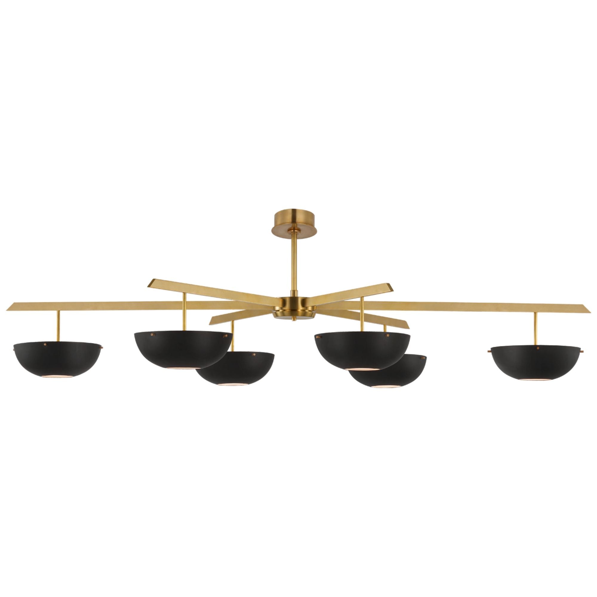 ARN5503HABWHT by Visual Comfort - Graphic Grande Four-Tier Chandelier in  Hand-Rubbed Antique Brass with White Shades