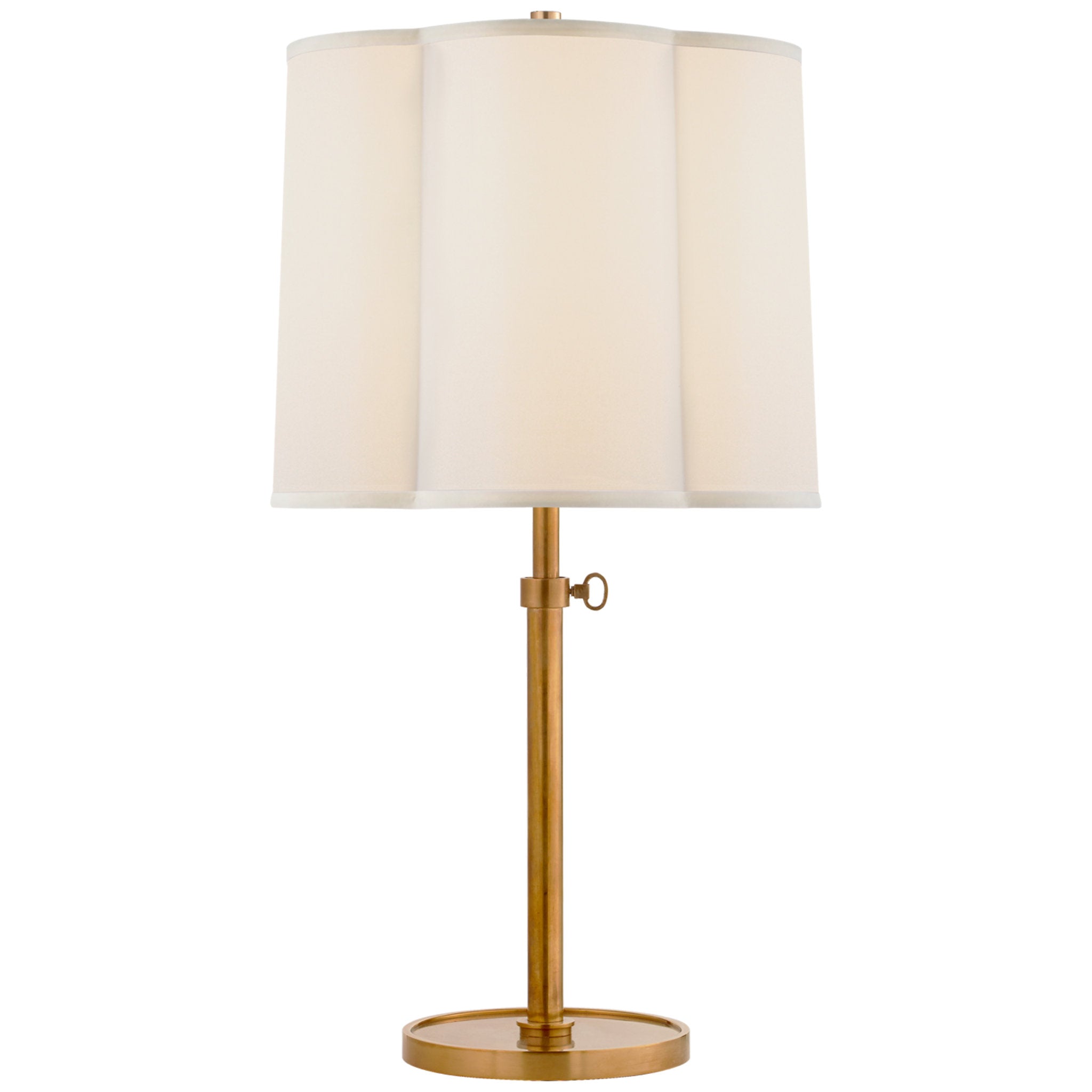 S1177HABL by Visual Comfort - Grenol Floor Lamp in Hand-Rubbed Antique Brass  with Linen Shade