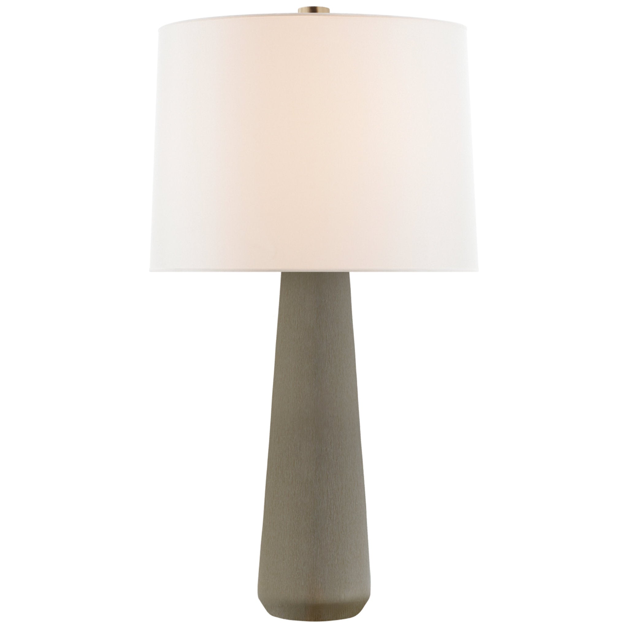 Champalimaud Fondant Small Table Lamp in Ivory and Soft Brass with Linen  Shade