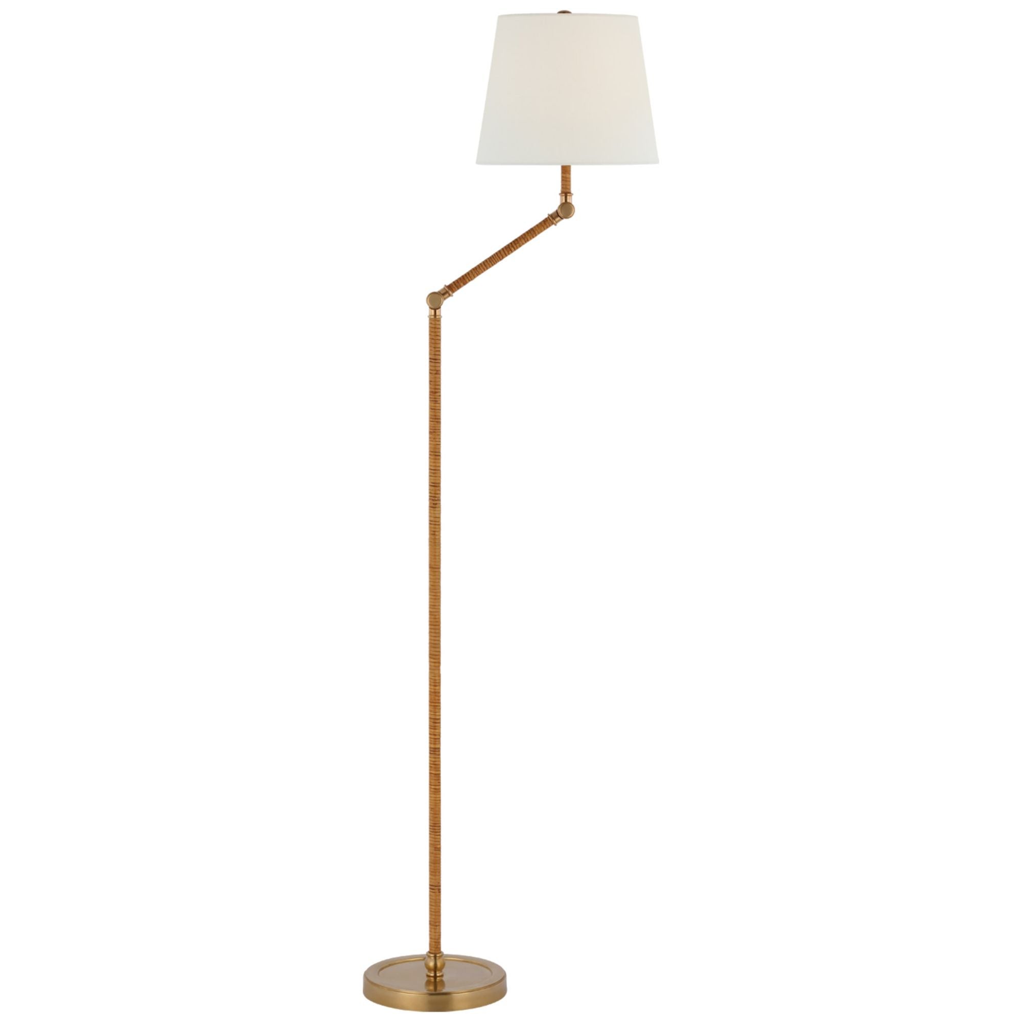 Chapman & Myers Ring Form Large Table Lamp in Antique-Burnished Brass