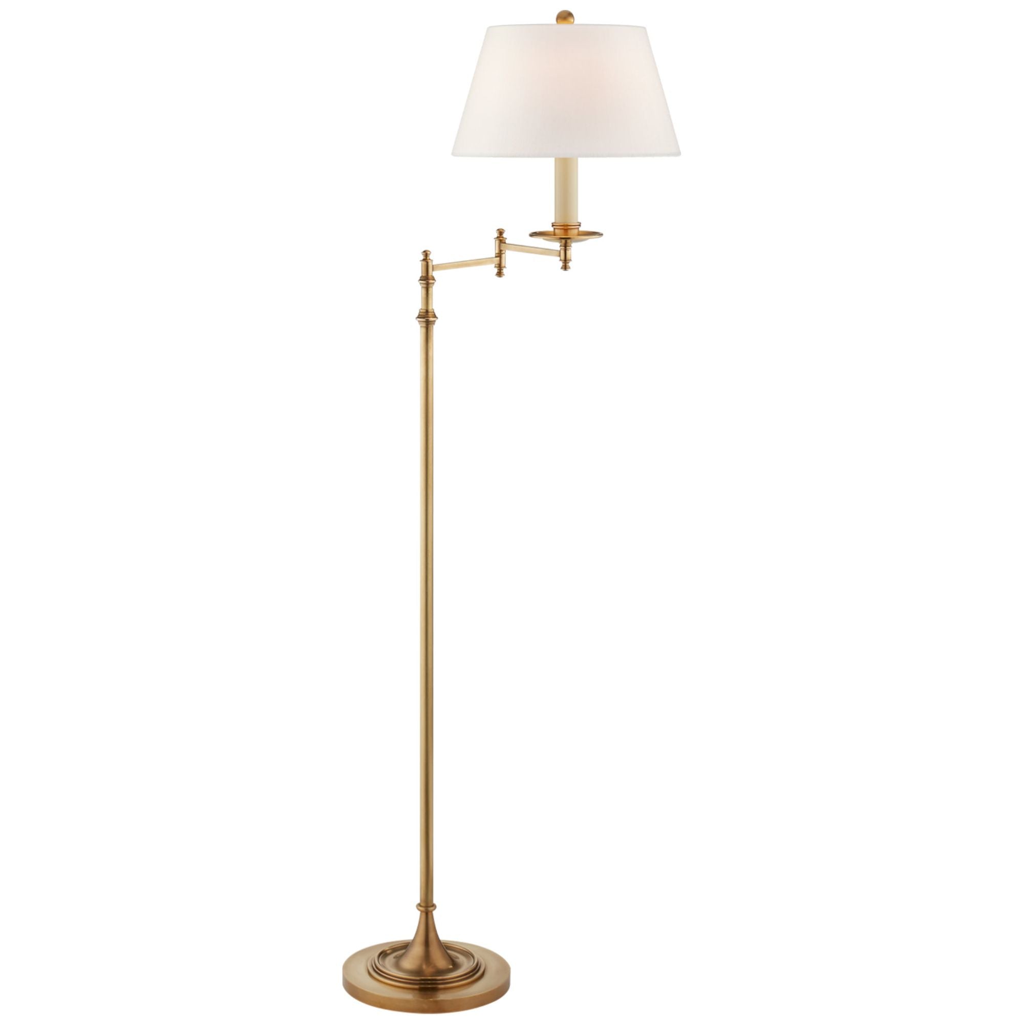 Down Low  Classic Brass Floor Lamp — Casa Victoria - Vintage
