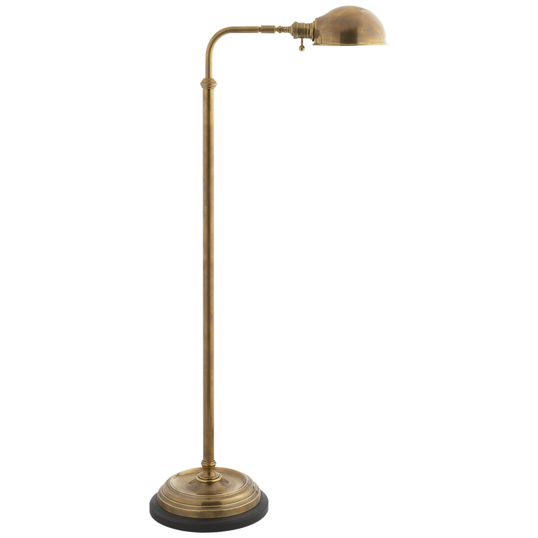 Maxstoke Brass Floor Lamp - Antique Brass