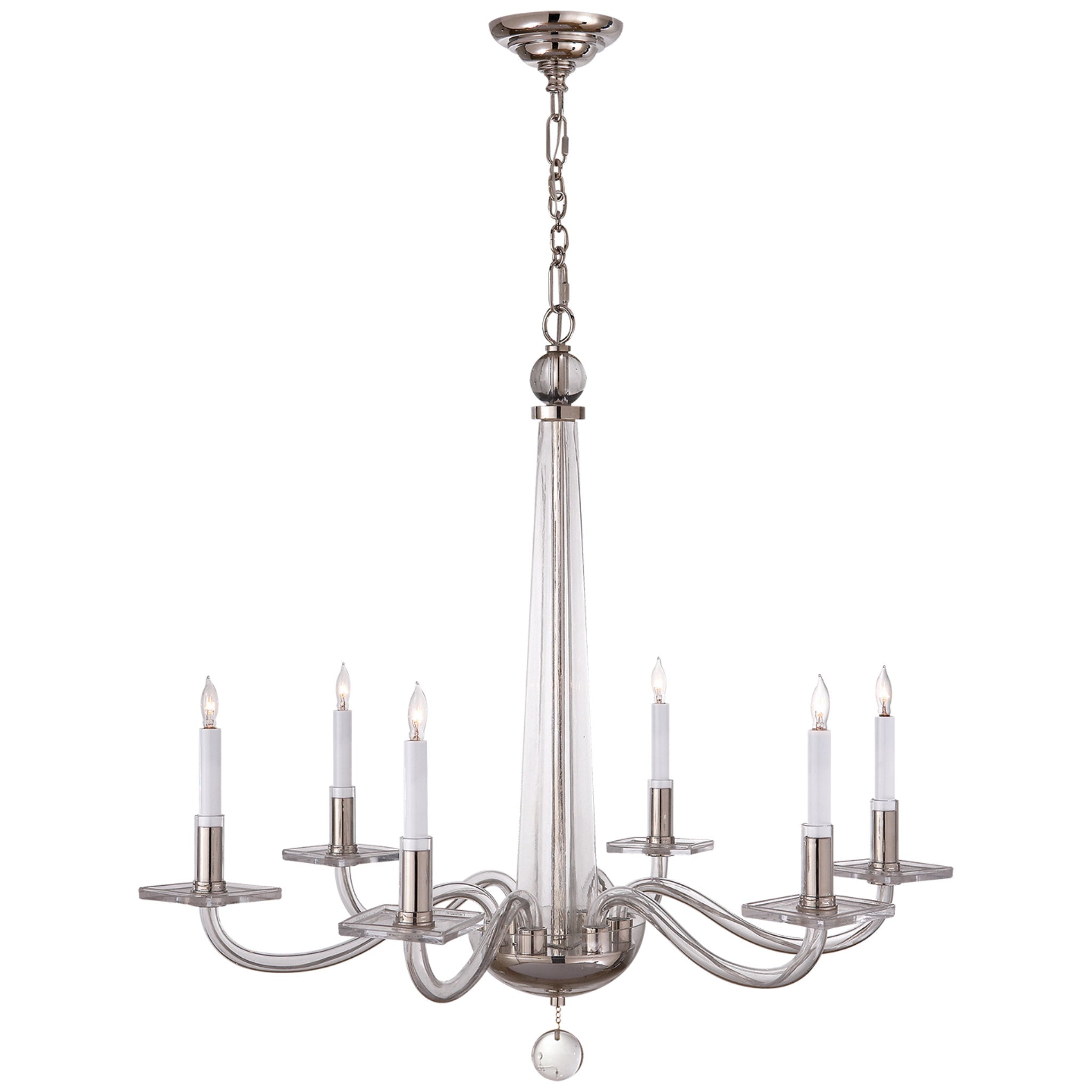 Chandelier, E.F. Chapman Ruhlmann, Brass, Visual Comfort Lighting –  Stephanie Cohen Home