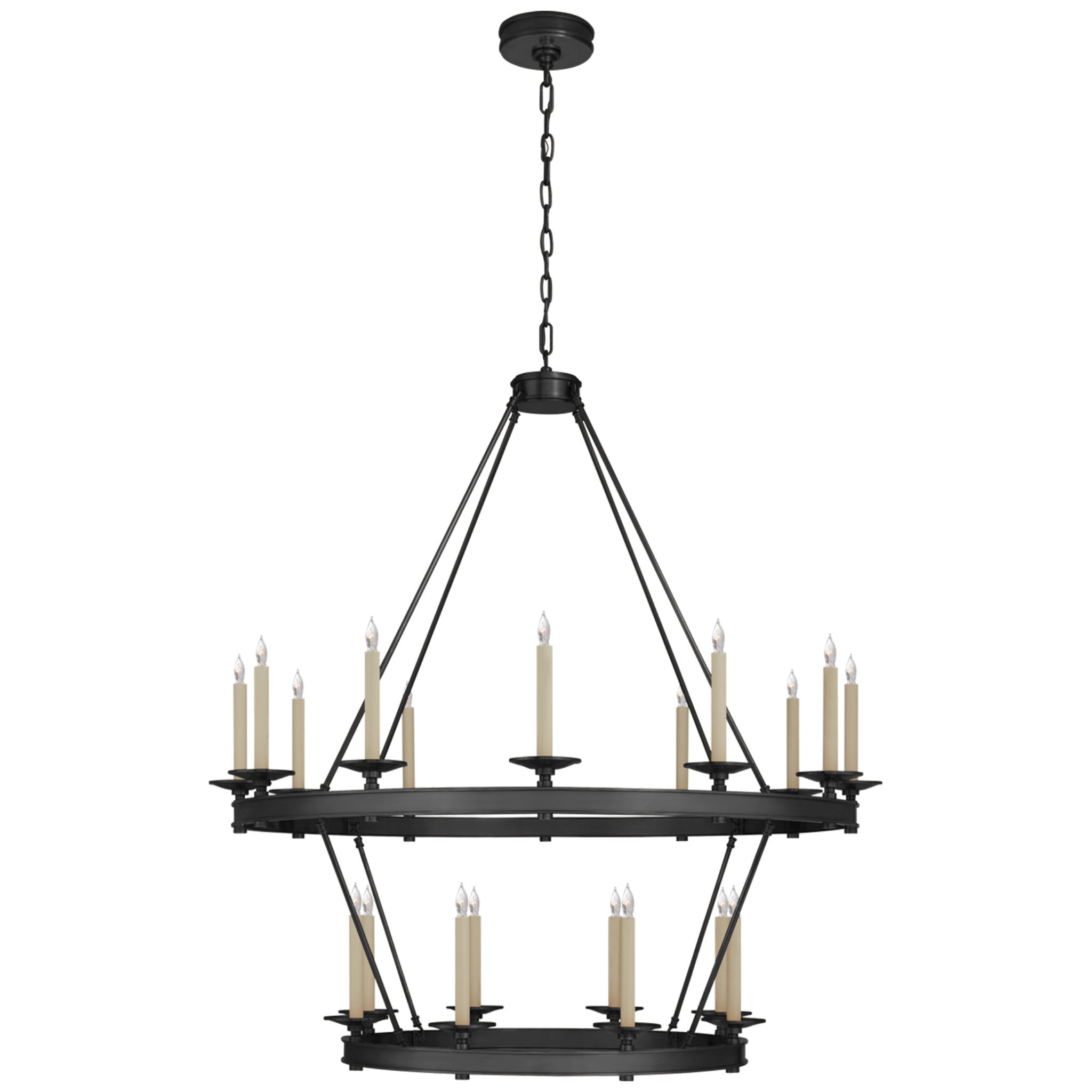 Visual Comfort CHC 1605 Launceton 52 Large Linear Chandelier by