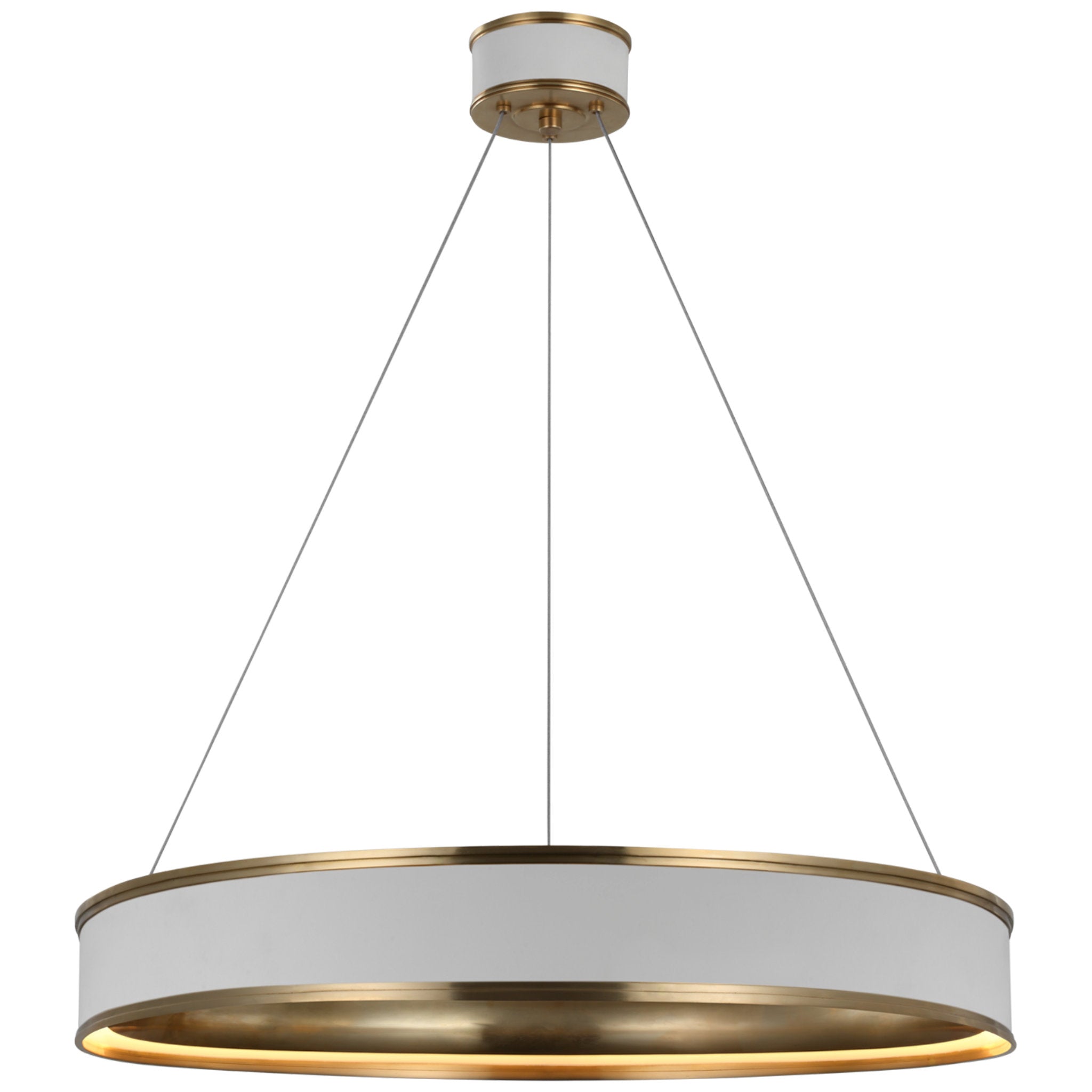 Visual Comfort Signature Collection  Visual Comfort CHC1601AB Chapman &  Myers Launceton 6 Light 36 inch Antique-Burnished Brass Ring Chandelier  Ceiling Light