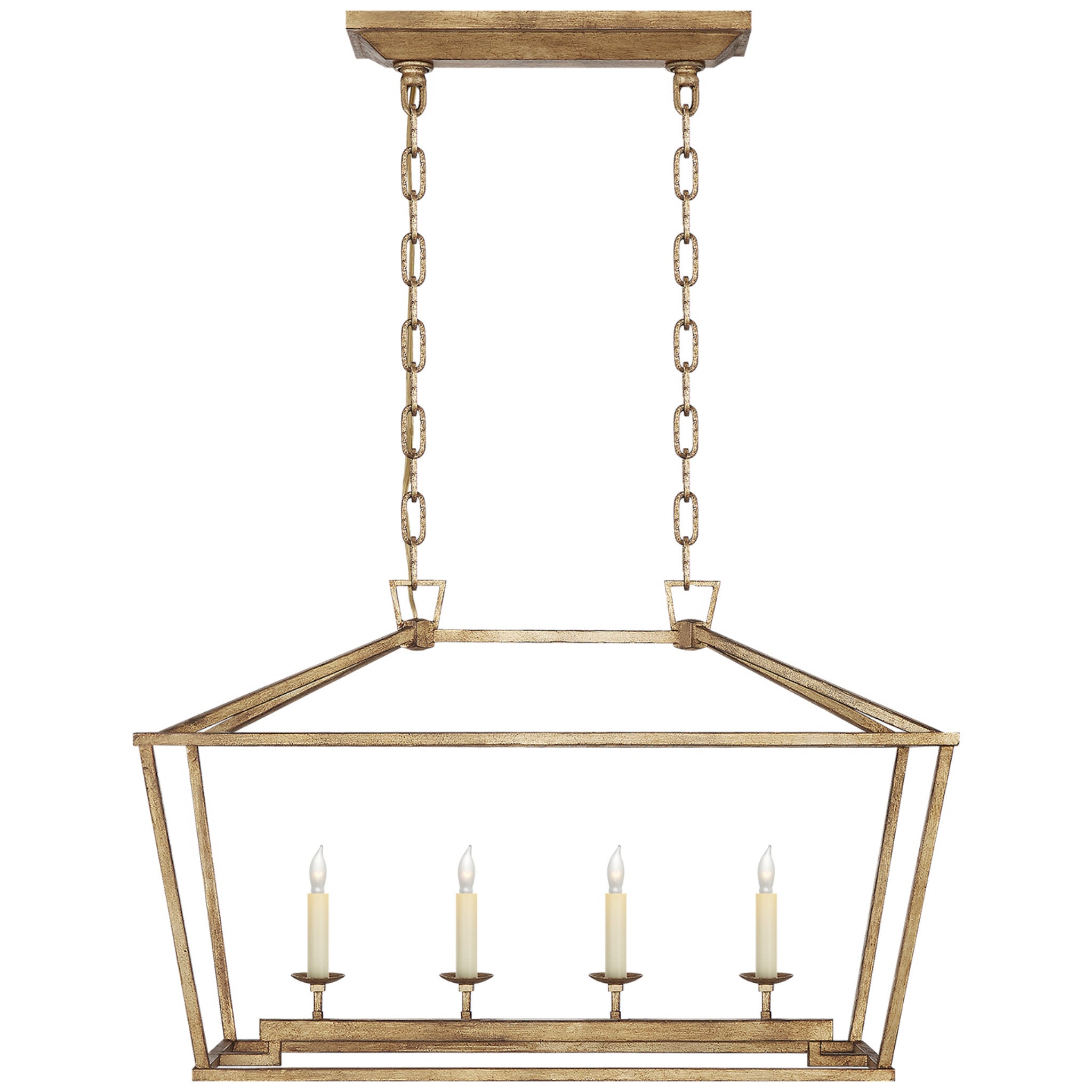 Visual Comfort CHC2156PN E. F. Chapman Darlana 5 Light 44 inch Polished  Nickel Linear Lantern Ceiling Light - Open Box