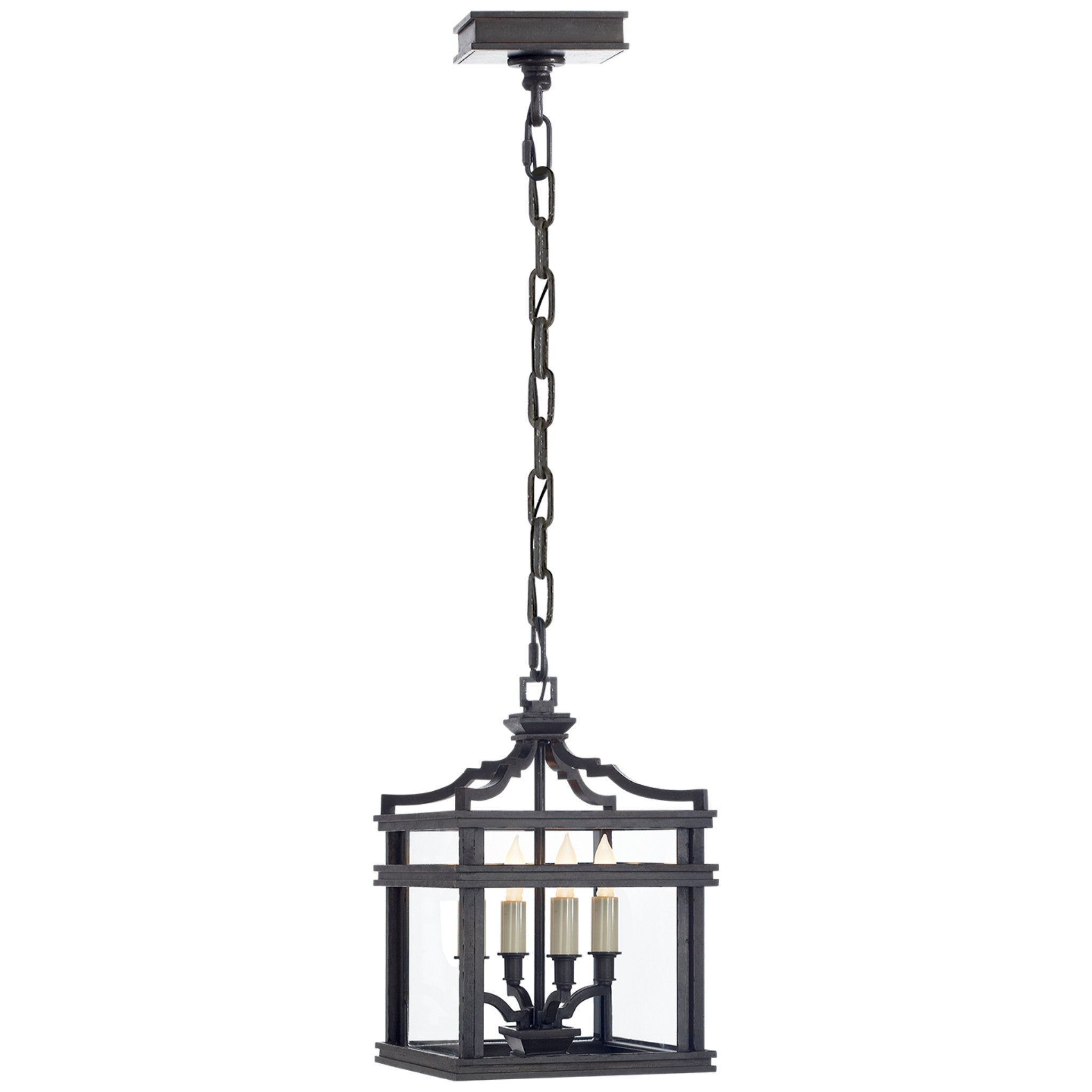 Chapman & Myers Mykonos Medium Lantern in Aged Iron