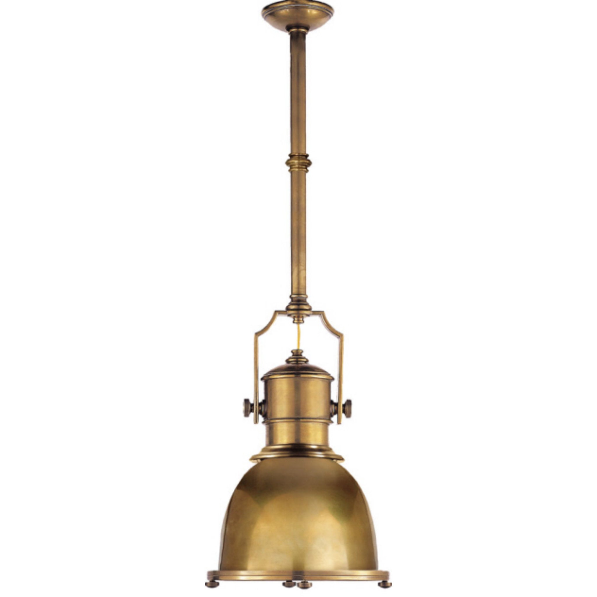 Chapman & Myers Sloane Double Shop Pendant in Antique-Burnished Brass