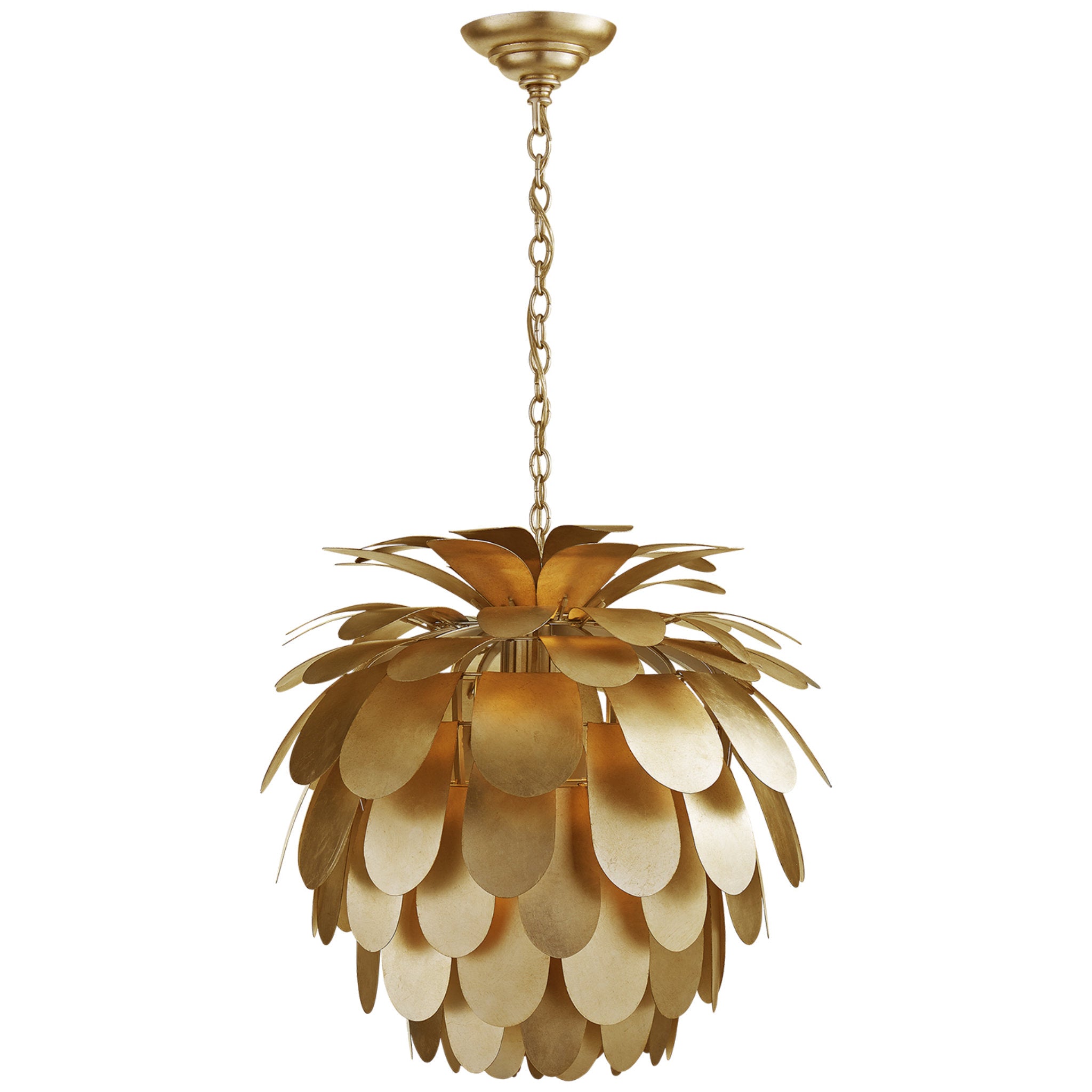 Chapman & Myers Gramercy Medium Ring Chandelier in Gilded Iron