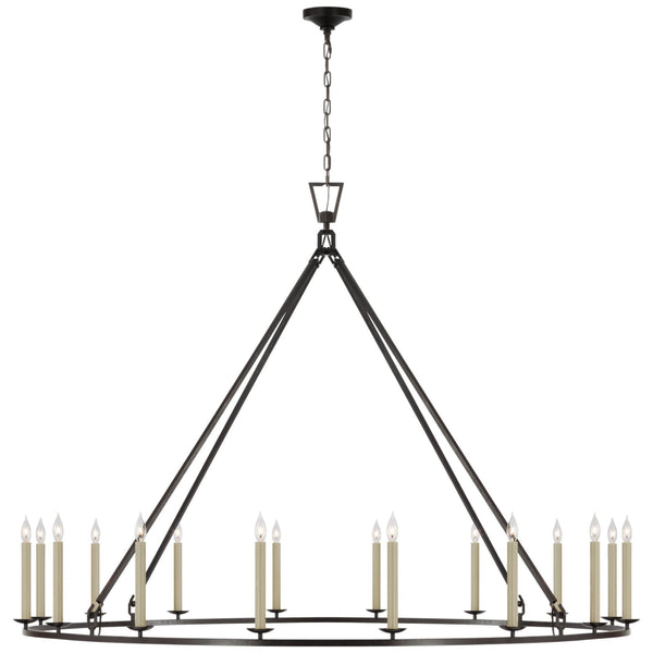 Chapman & Myers Mykonos Small Chandelier in Antique-Burnished Brass