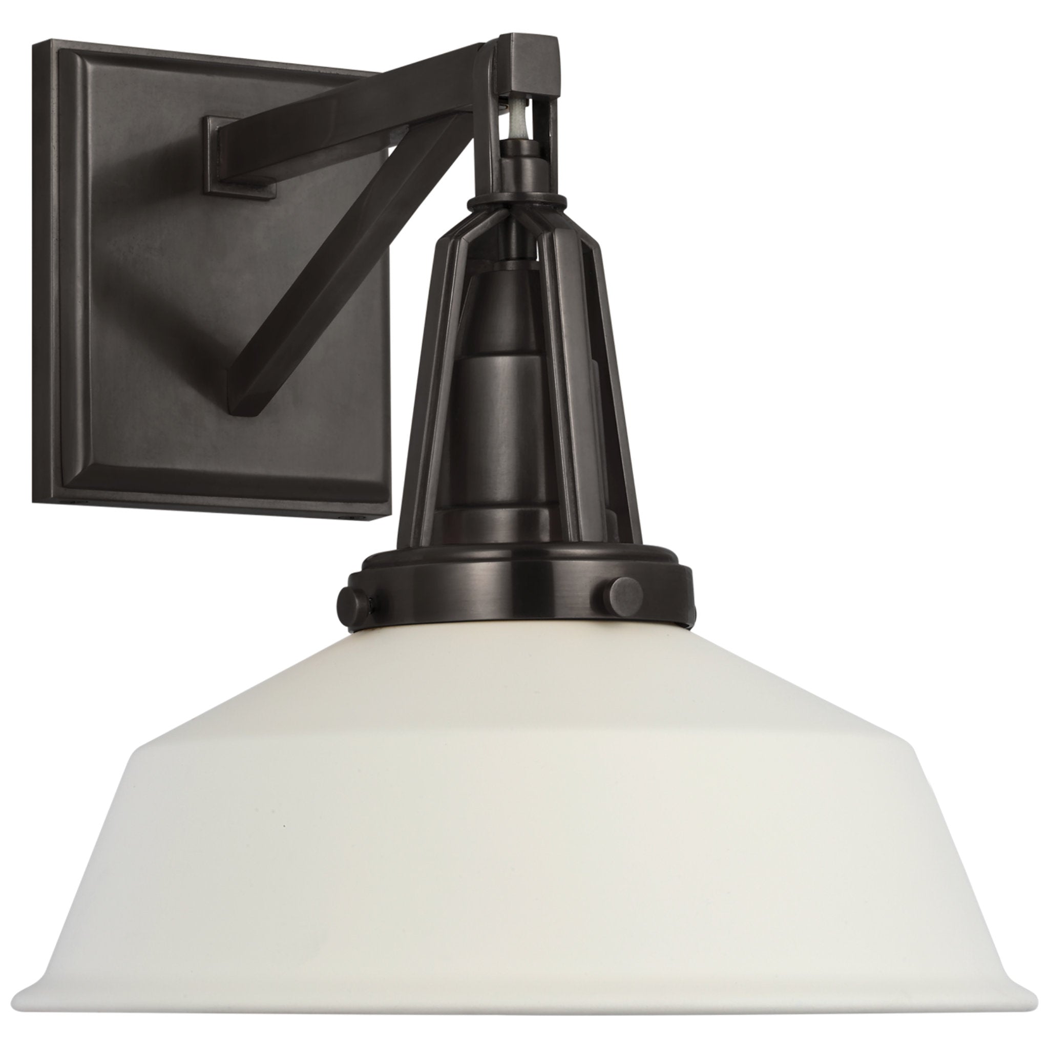 Chapman & Myers Layton 10 Sconce in Polished Nickel with Matte Black