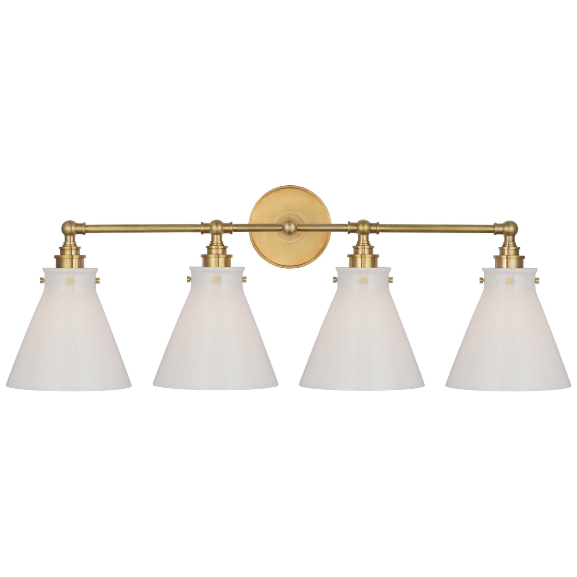 Chapman & Myers Gracie Tall Bracketed Sconce in Antique-Burnished Bras –  Foundry Lighting