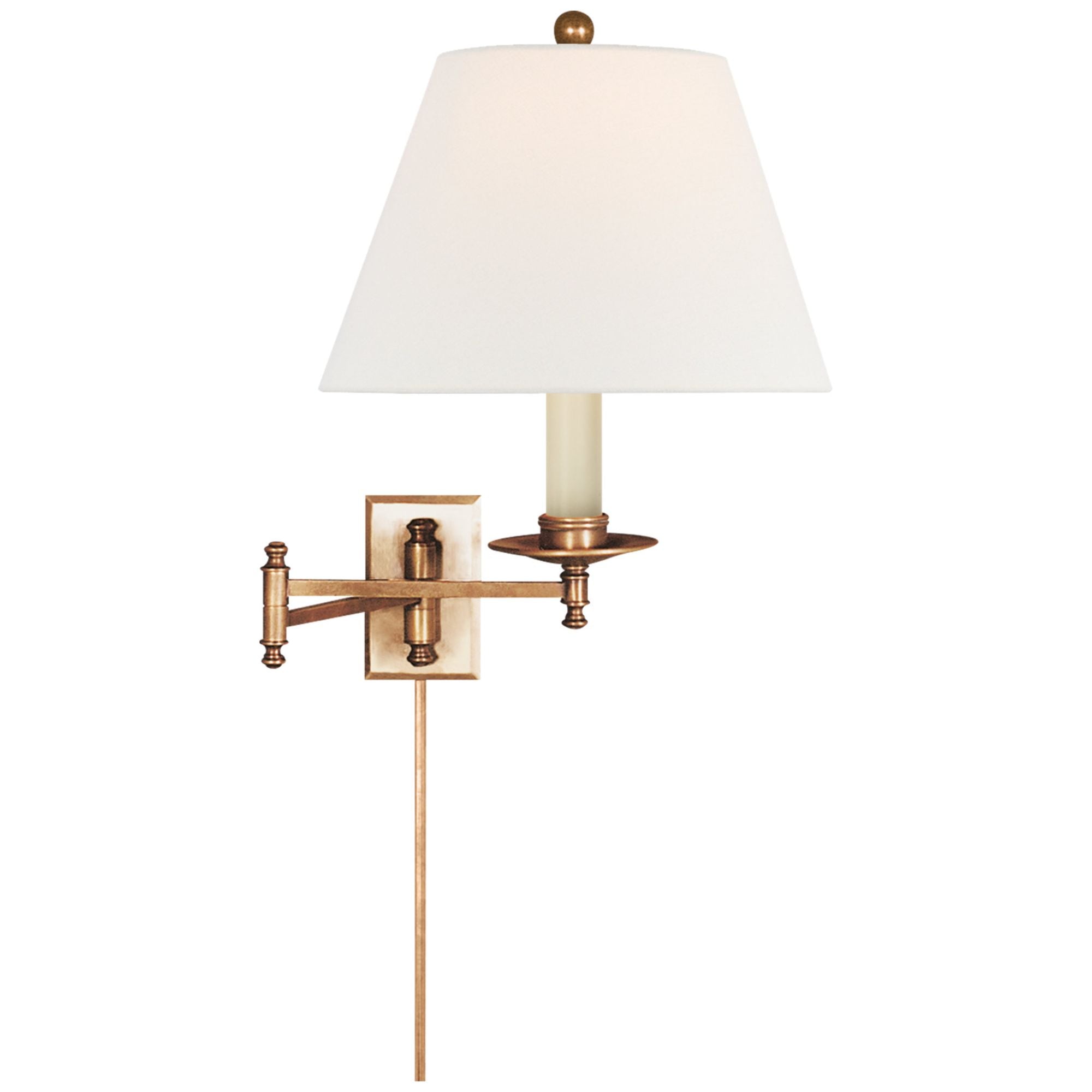 Chapman & Myers Gracie Tall Bracketed Sconce in Antique-Burnished Bras –  Foundry Lighting