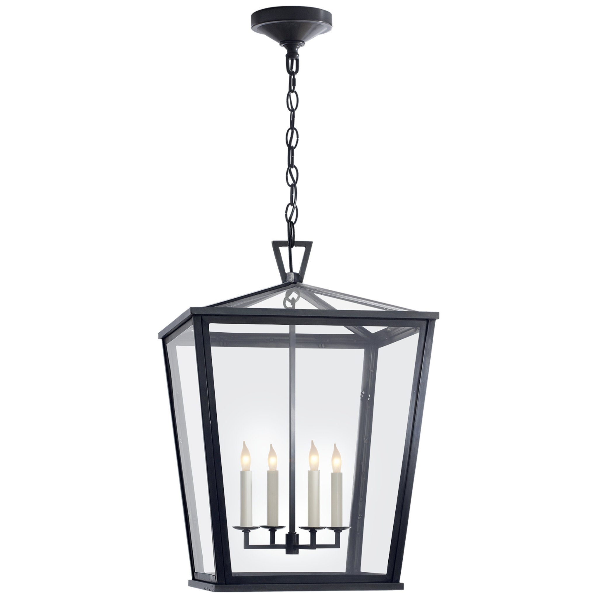 Visual Comfort CHC2156PN E. F. Chapman Darlana 5 Light 44 inch Polished  Nickel Linear Lantern Ceiling Light - Open Box