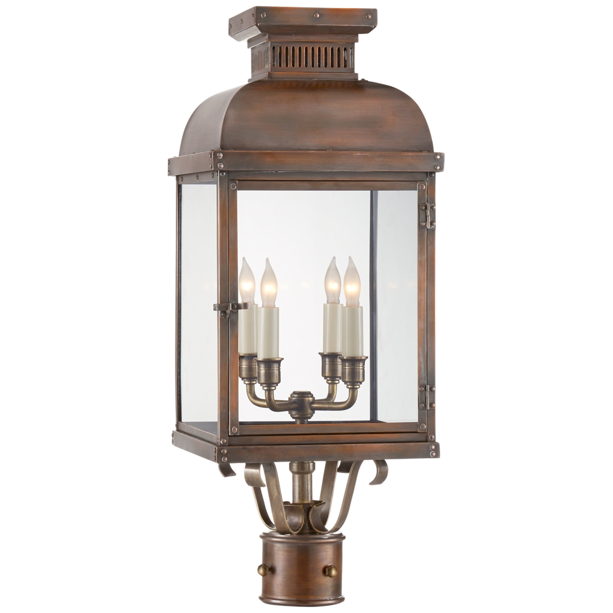 Visual Comfort CHO2152NC E. F. Chapman Bedford 2 Light 17 inch Natural  Copper Outdoor Wall Lantern - Open Box