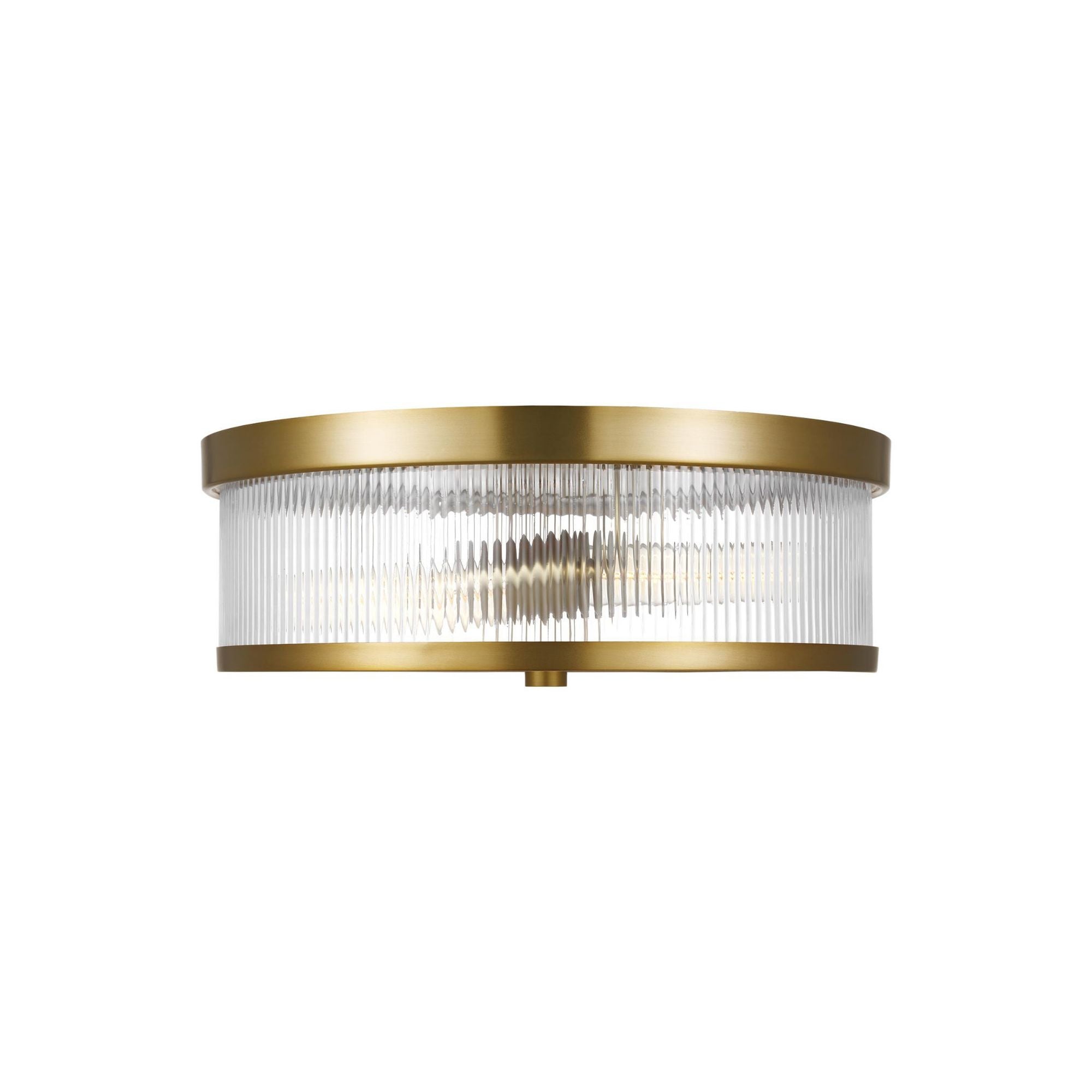 Perno Two Light Semi-Flush Mount in Burnished Brass by Visual Comfort  Studio (CF1122BBS) from Lighting & Bulbs Unlimited