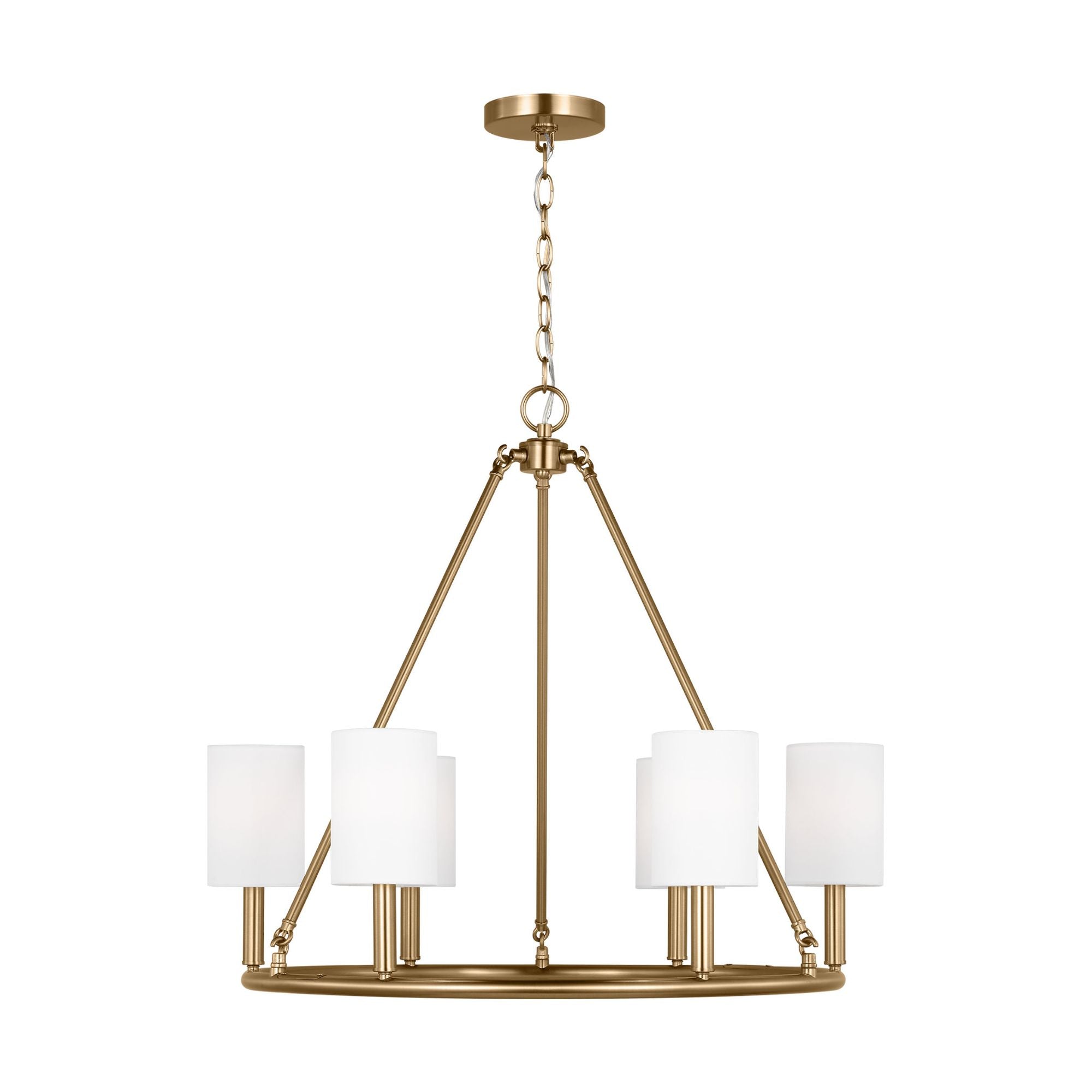 Visual Comfort Studio Drew & Jonathan Porteau Transitional Medium Sconce in  Satin Brass DJW1011SB