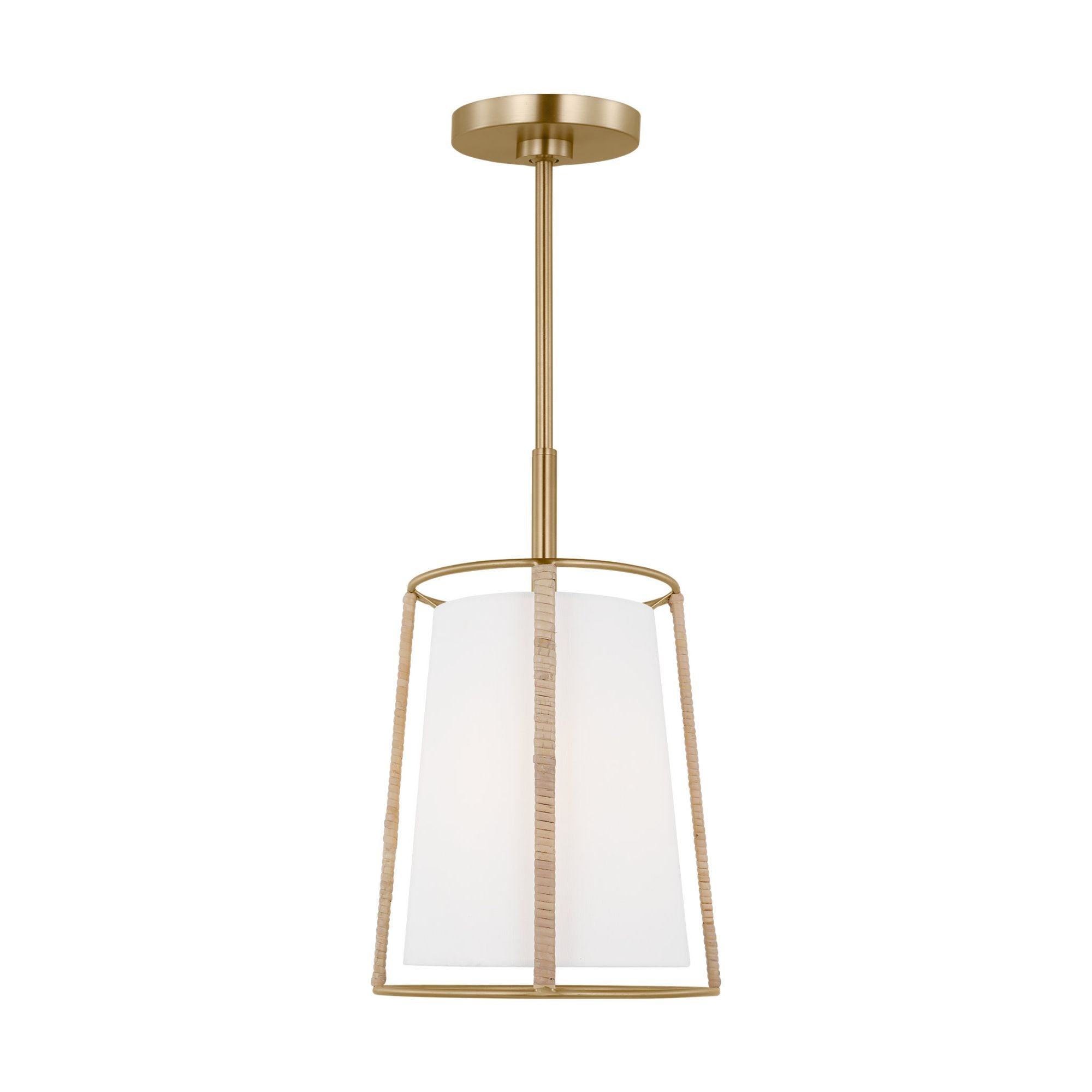 Visual Comfort Studio Collection Morrison Satin Brass Pendant Light with  Octagon Shade at Destination Lighting