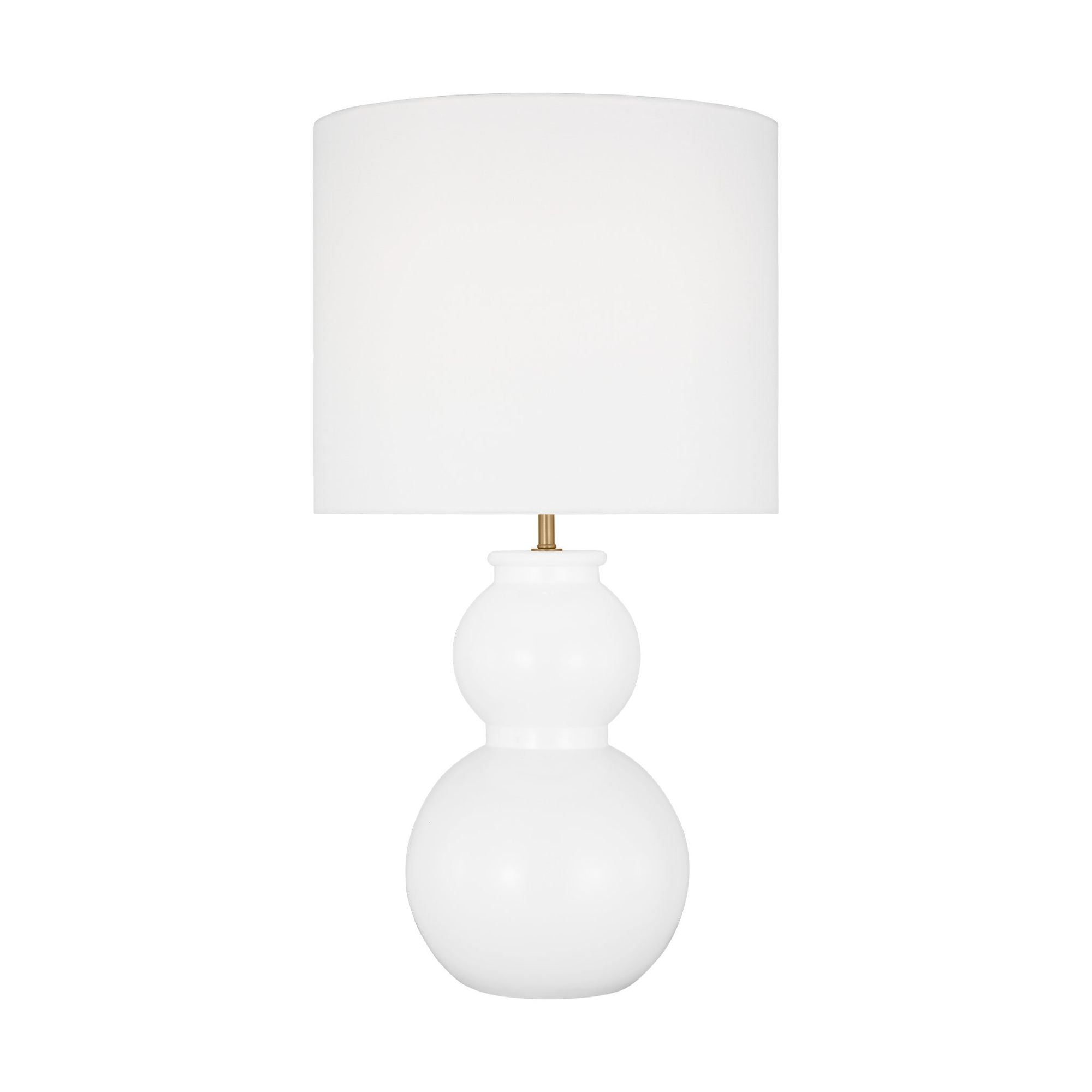 DJT1011SB1 by Visual Comfort - Porteau Medium Table Lamp Satin Brass Bulbs  Inc