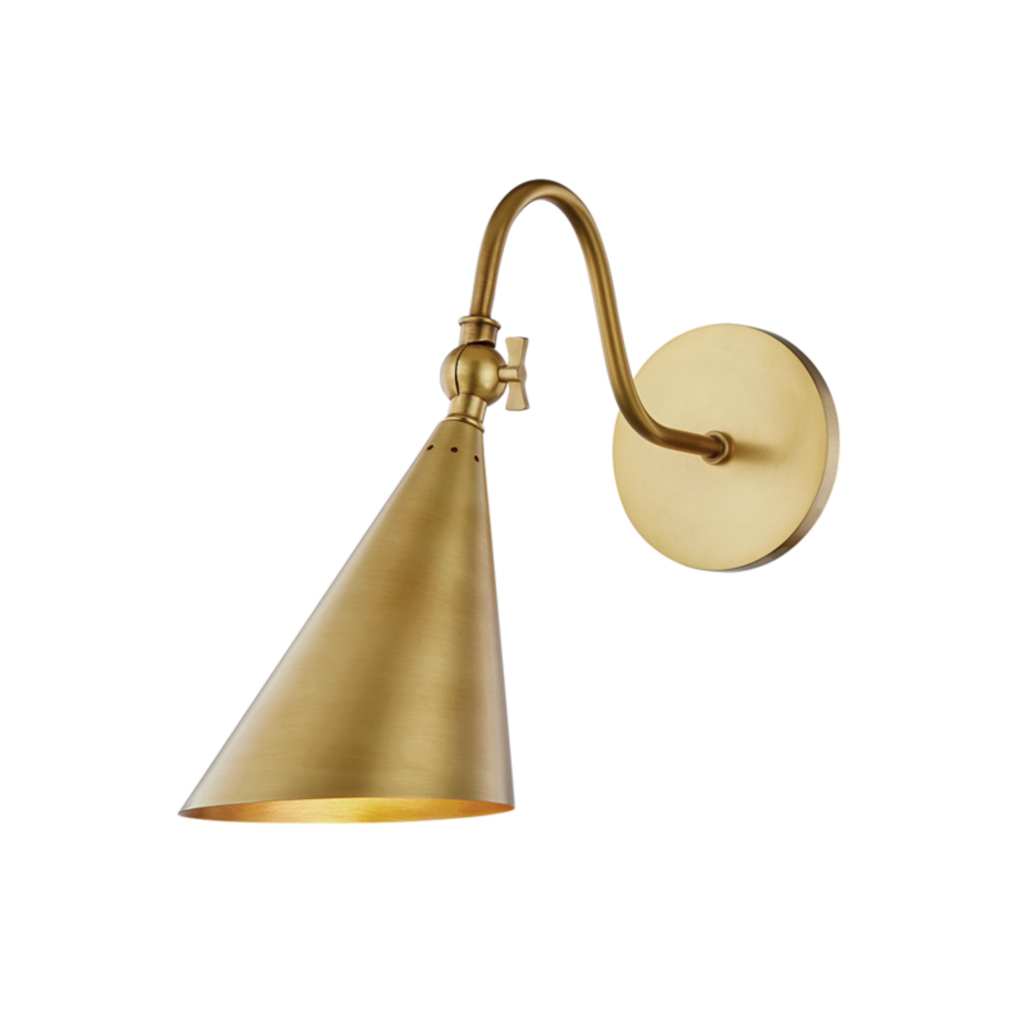 bronze and hand-rubbed antique brass sconce – Lauren Liess