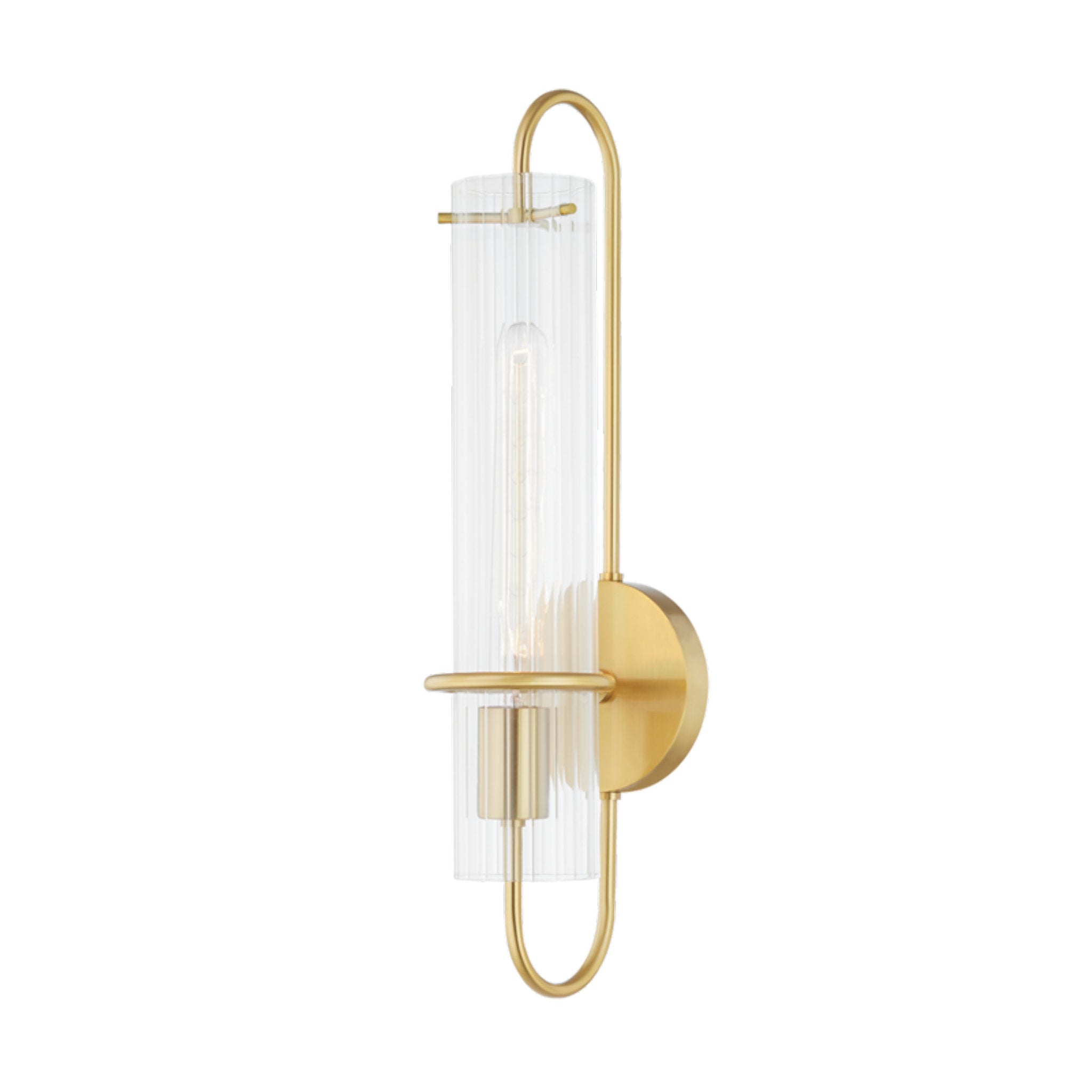 mitzi brass sconce