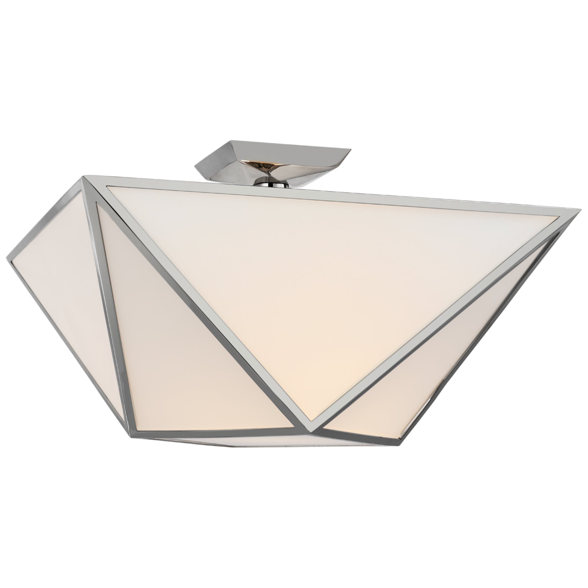 TOB4131HABWG by Visual Comfort - Tilden Large Flush Mount in Hand-Rubbed  Antique Brass with White Glass