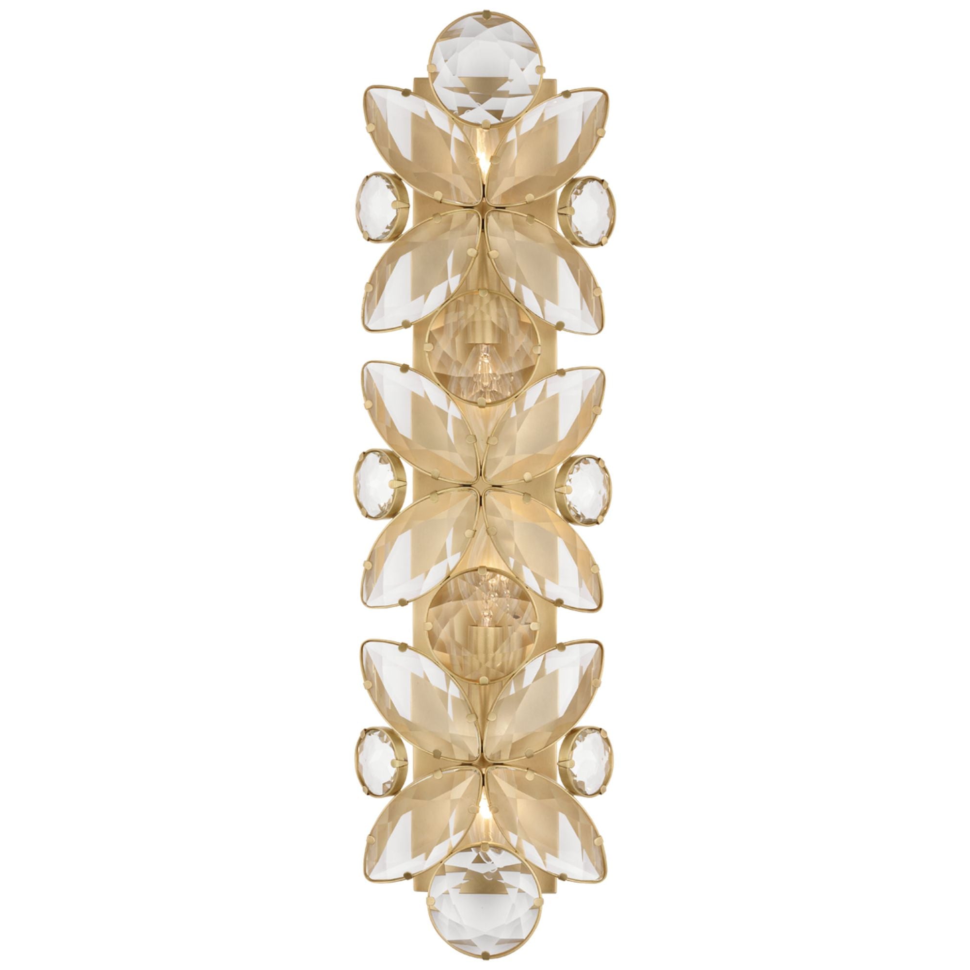 kate spade new york Lloyd Large Jeweled Sconce in Soft Brass with Clea