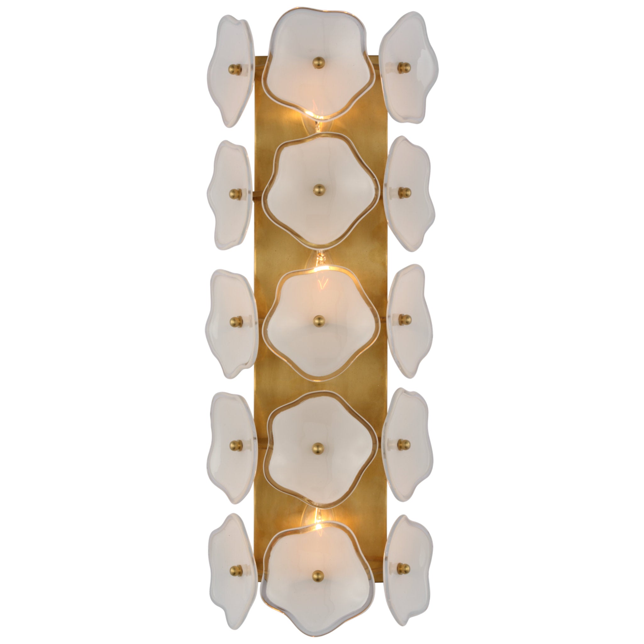 kate spade new york Lloyd Large Jeweled Sconce in Soft Brass with Alab