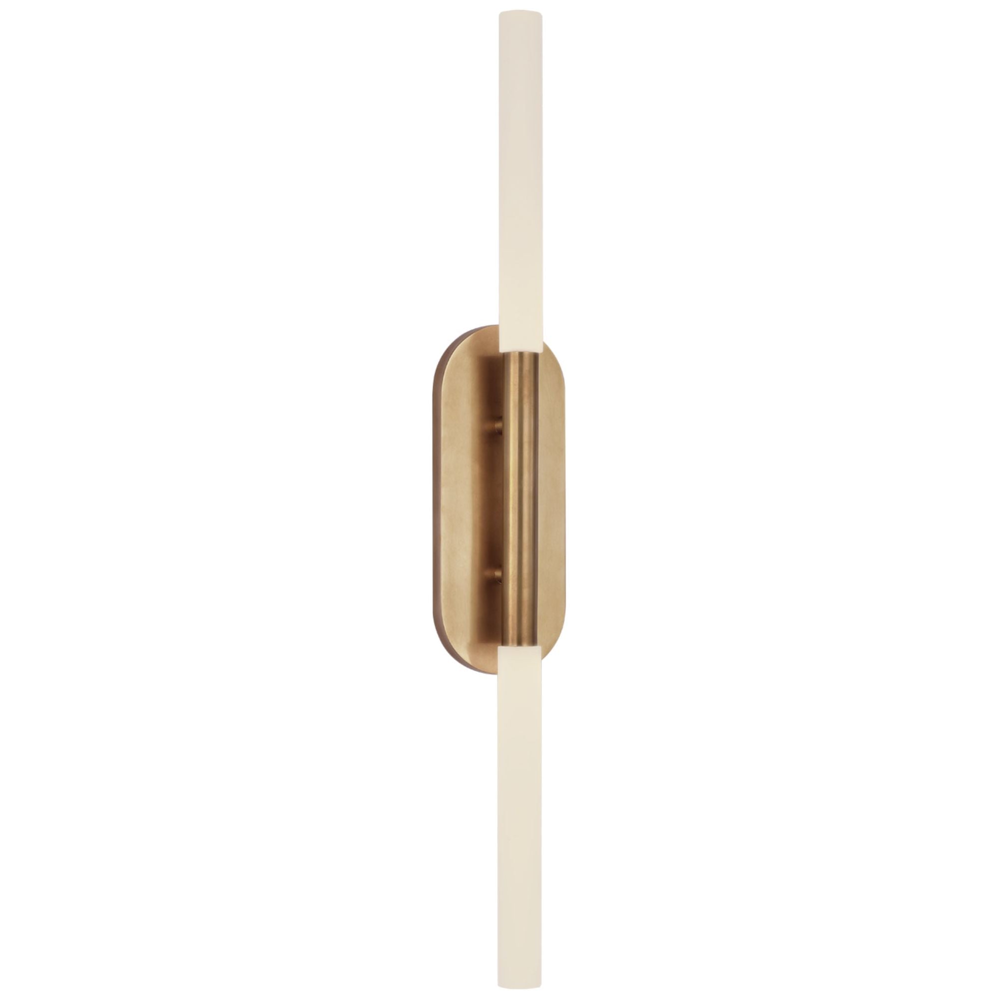 KW2113ABALB by Visual Comfort - Covet Short Clip Bath Sconce in  Antique-Burnished Brass