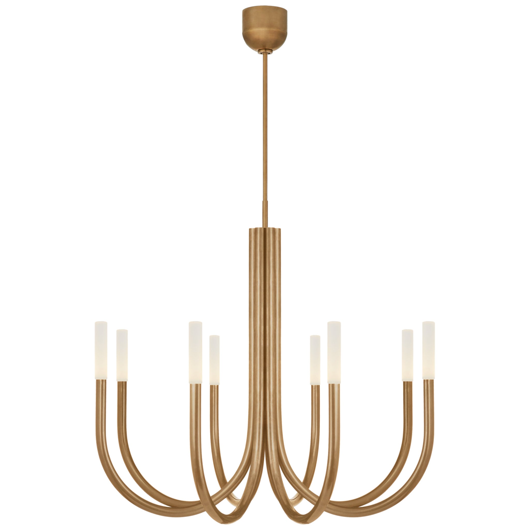 Visual Comfort Modern KWPD21227CNB Laurel Contemporary Natural Brass LED  Mini Hanging Light Fixture