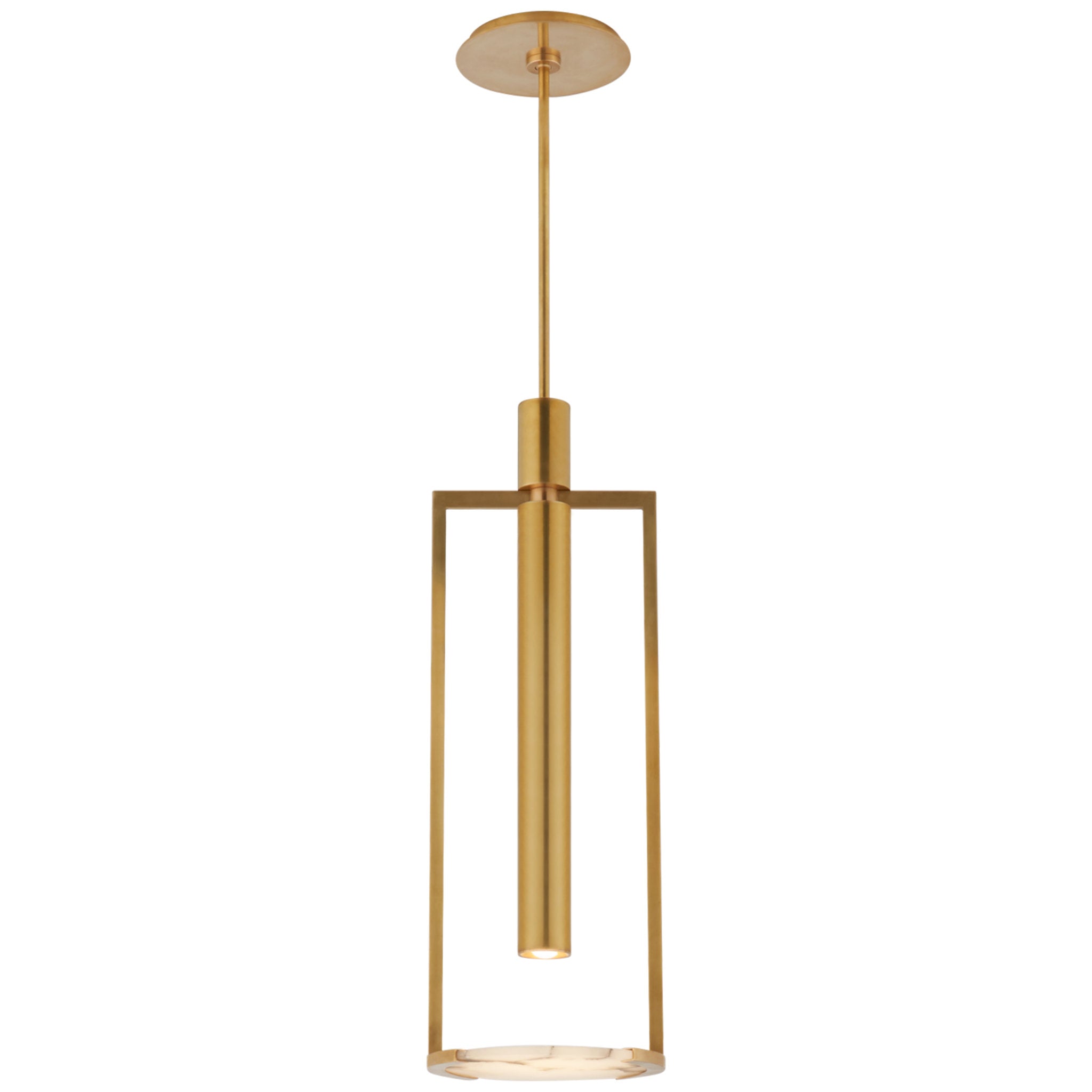 S5115SB by Visual Comfort - Rivers Small Fluted Pendant in Soft Brass